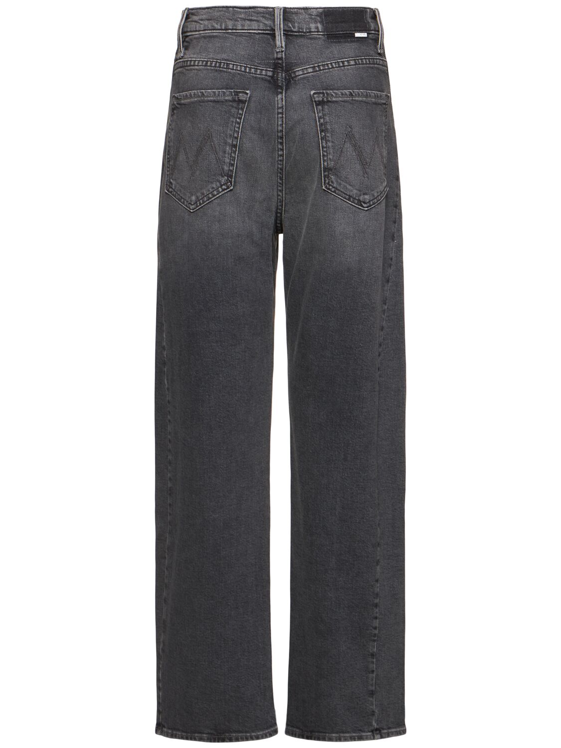 Shop Mother The Half Pipe Flood Barrel Jeans In Grey