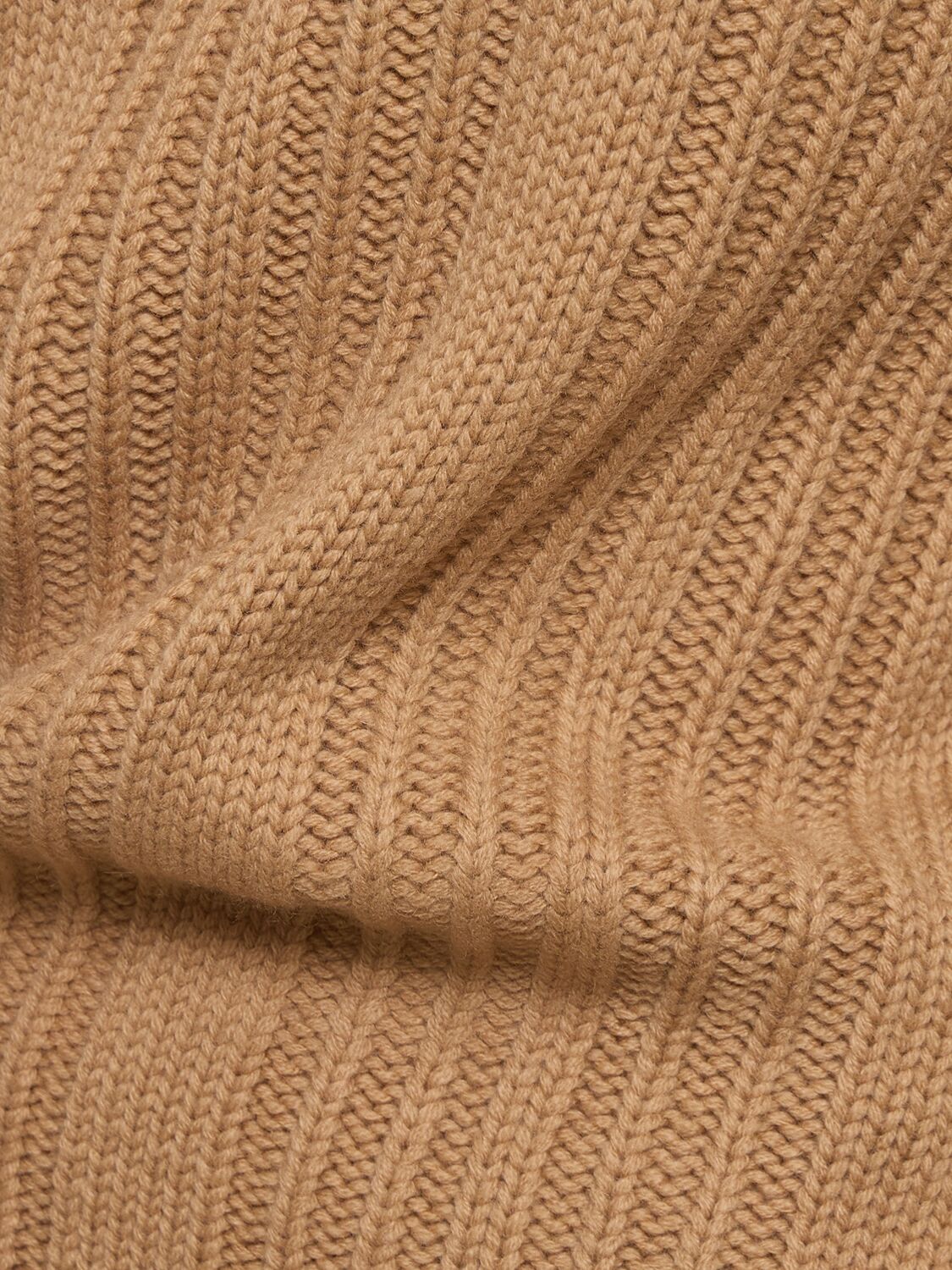 Shop Max Mara Vitalba Wool Knit Turtleneck Sweater In Camel