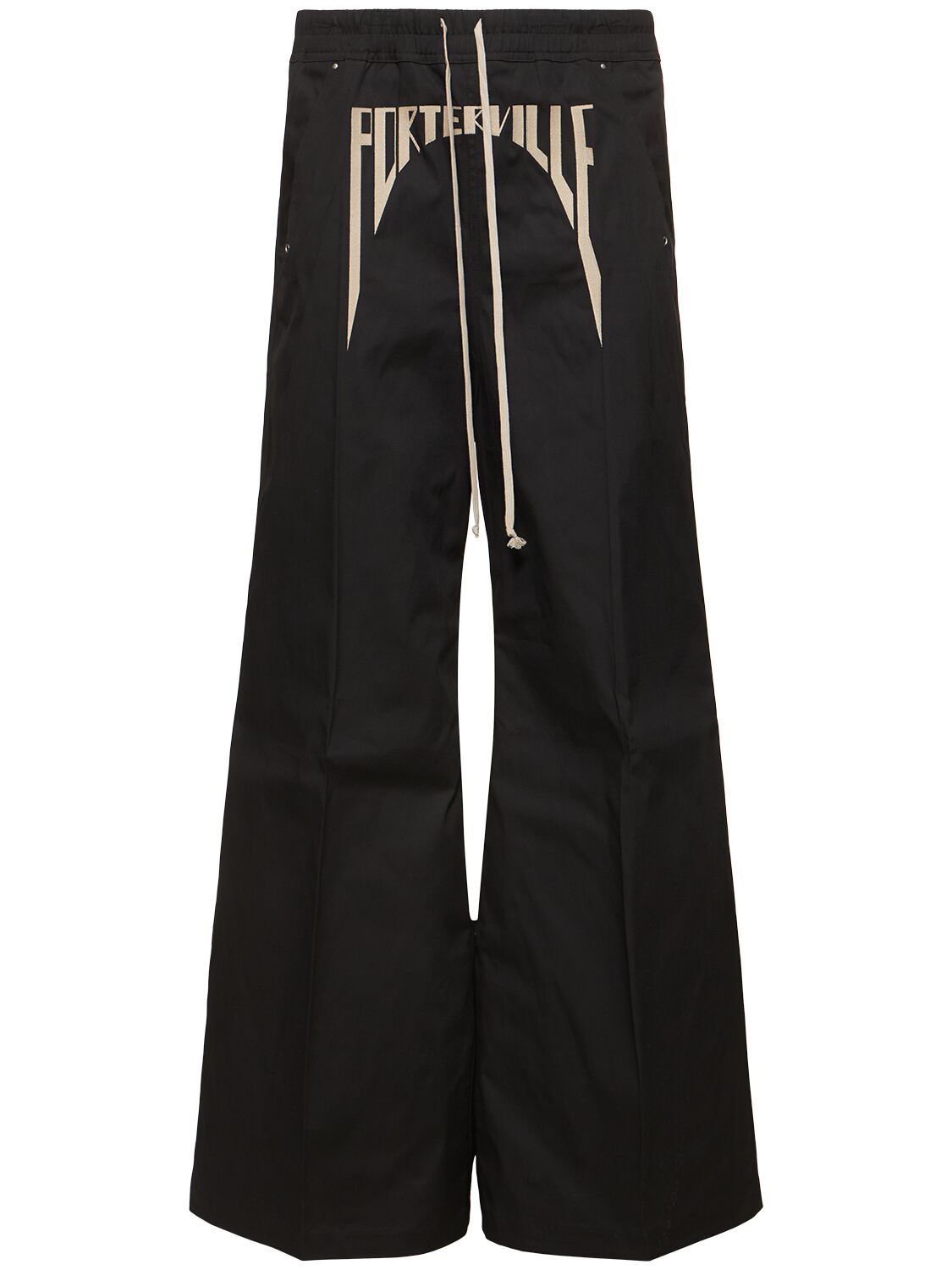 Shop Rick Owens Porterville Wide Bela Pants In Black/pearl