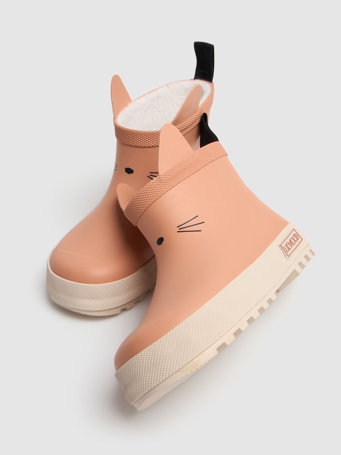 Shop Liewood Rubber Rainboots W/appliqué In Pink