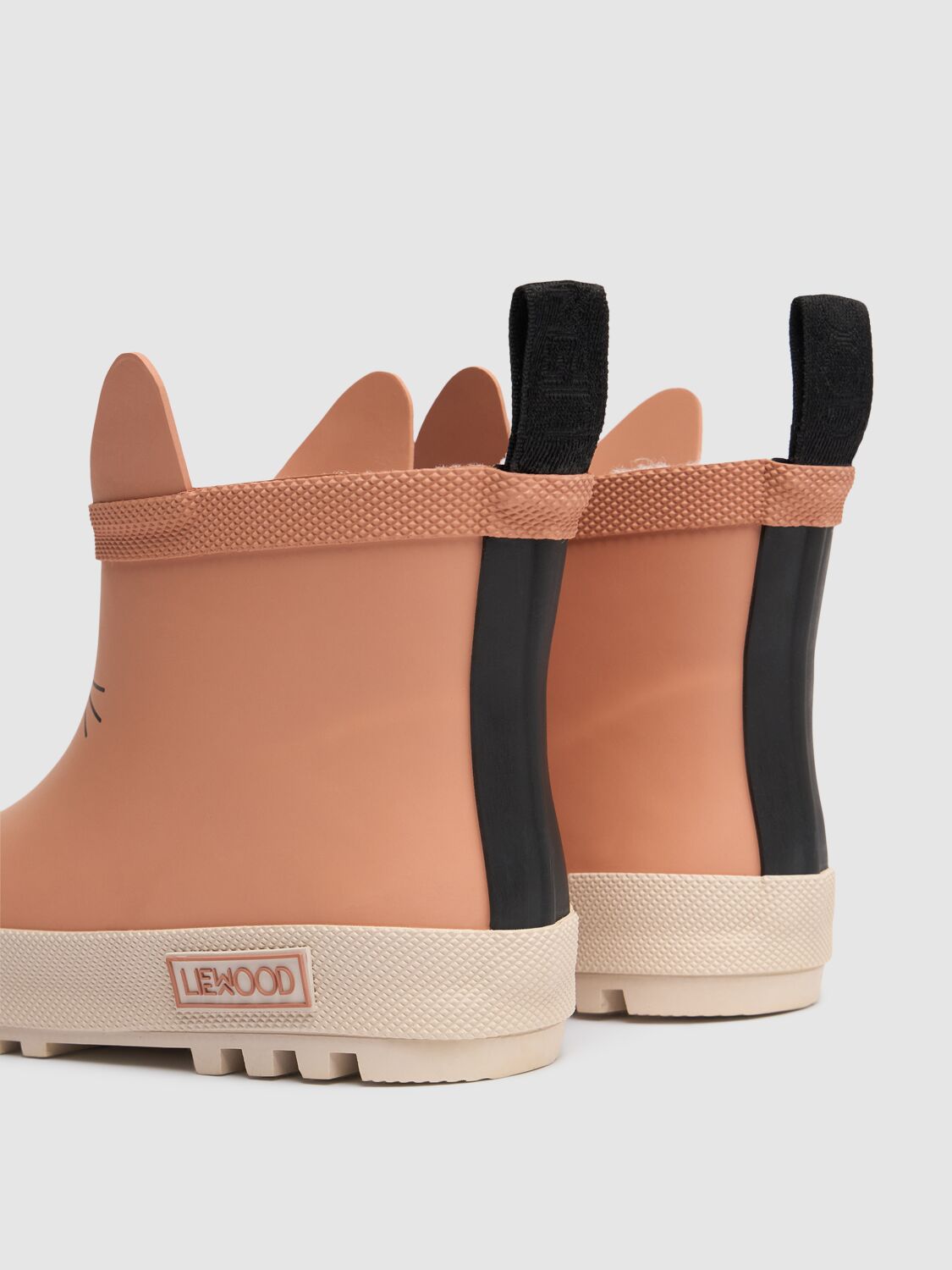 Shop Liewood Rubber Rainboots W/appliqué In Pink