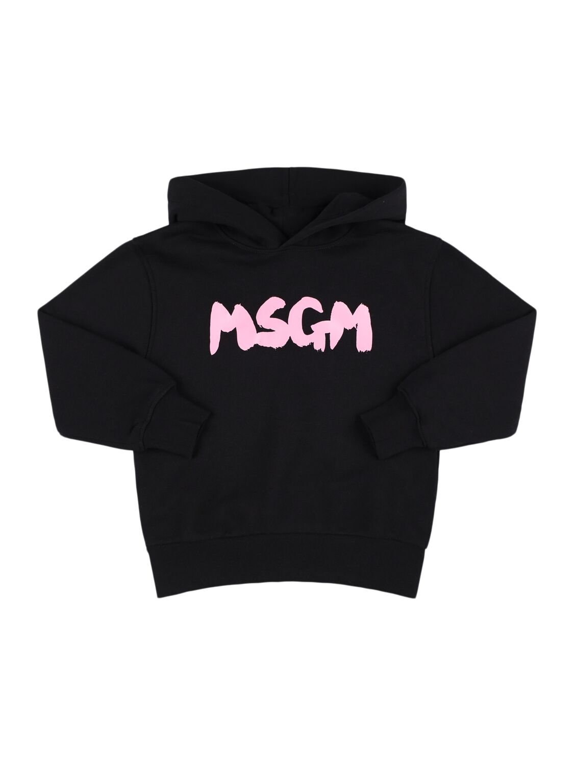 Image of Logo Printed Cotton Sweatshirt Hoodie