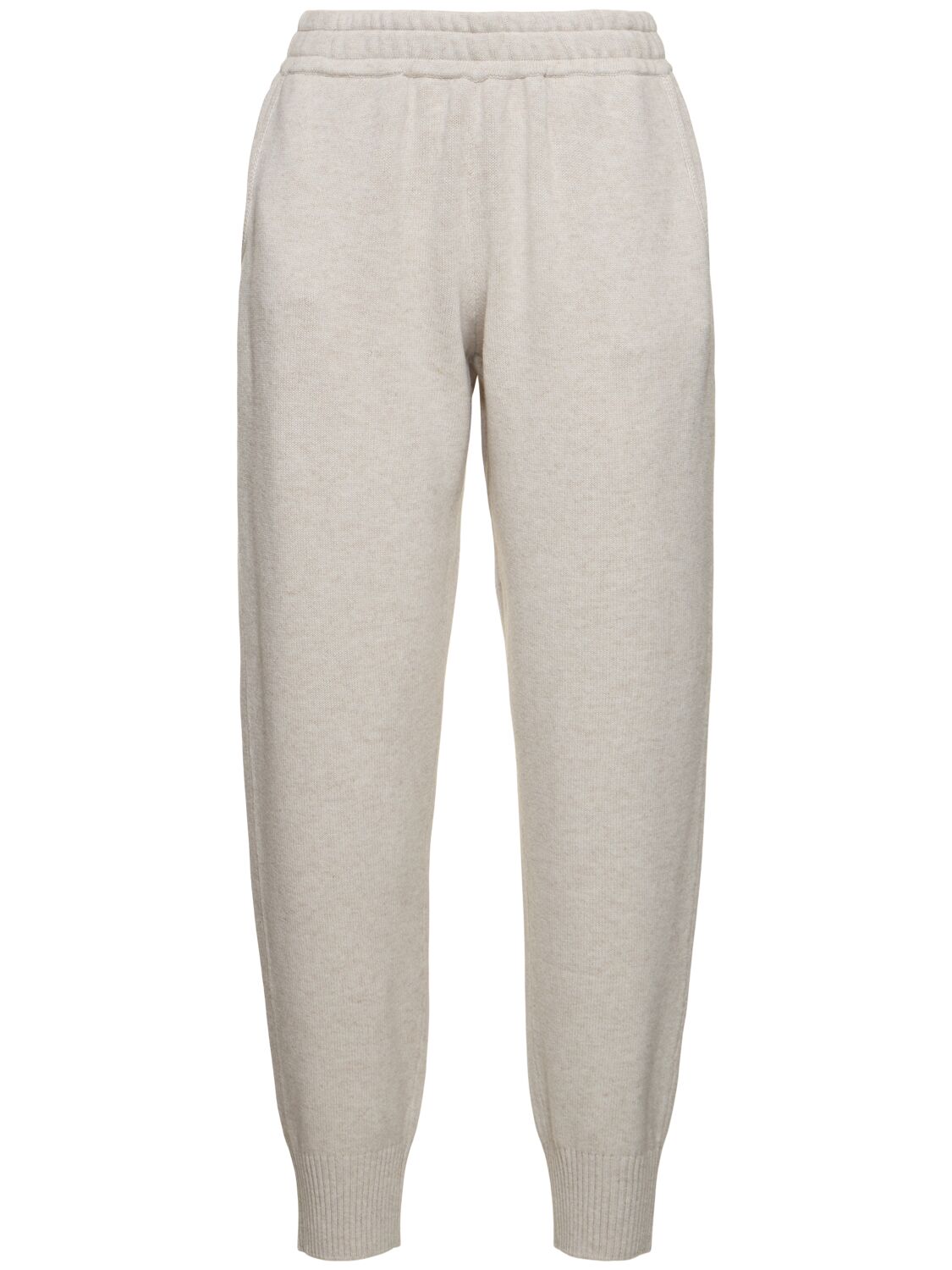 Shop Brunello Cucinelli Wool Blend Sweatpants In Light Grey