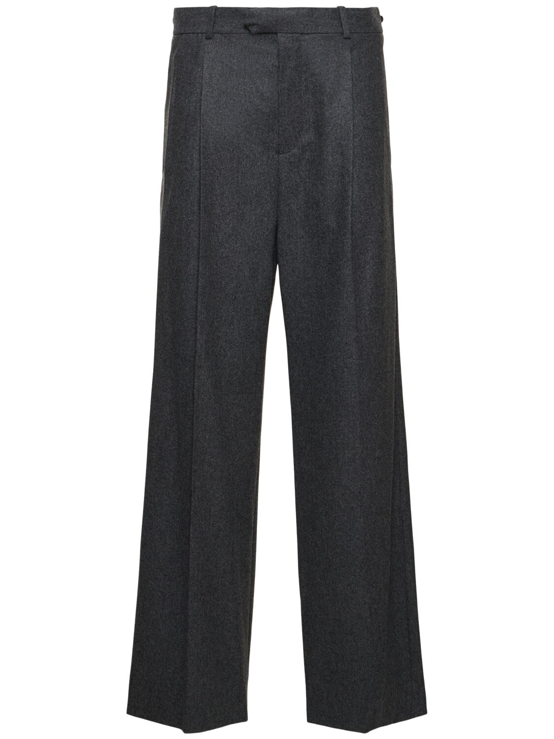 Carven Wool Wide Pants In Grey