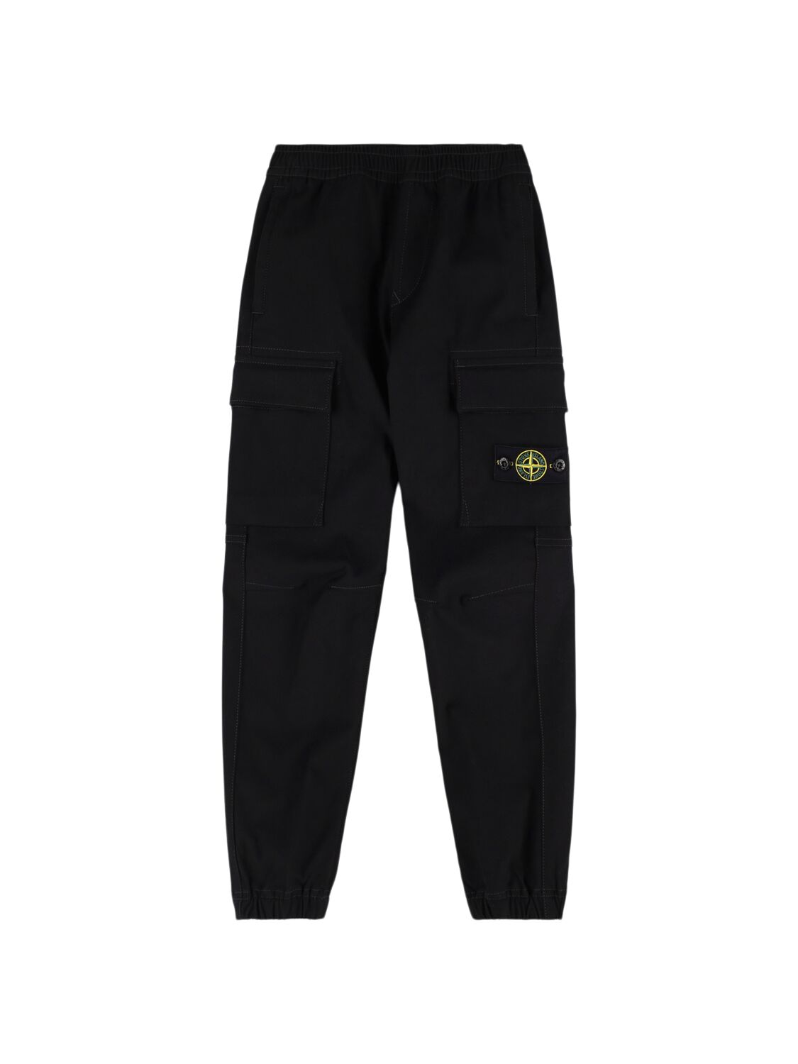 STONE ISLAND JUNIOR Cotton Blend Cargo Pants