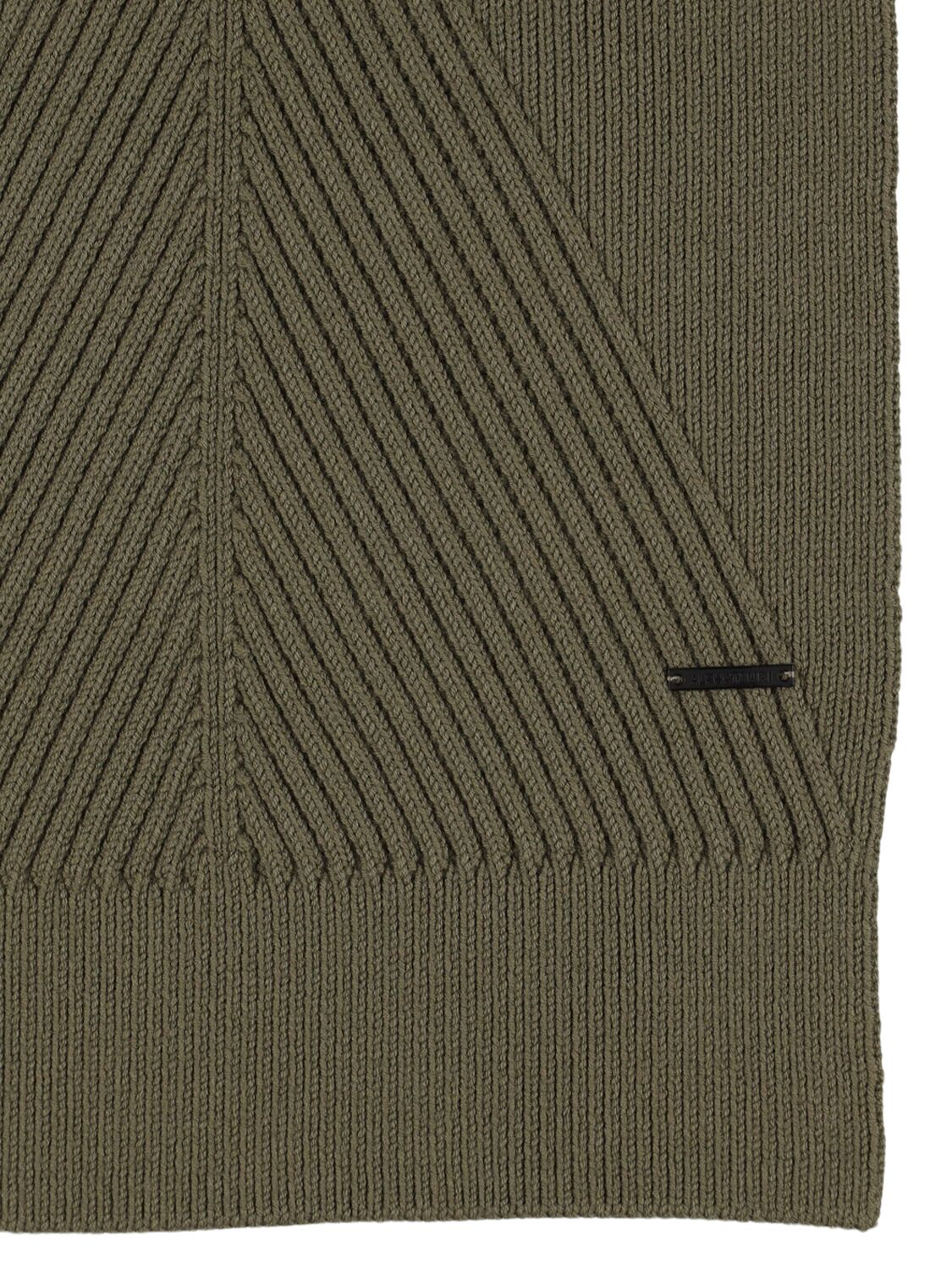 Shop Alphatauri Affa Scarf In Olive Green