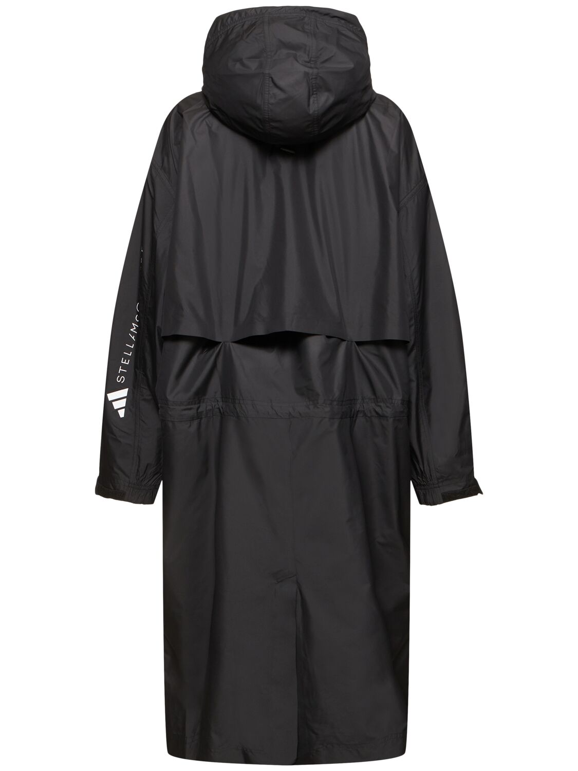 Shop Adidas By Stella Mccartney Woven Parka In Black