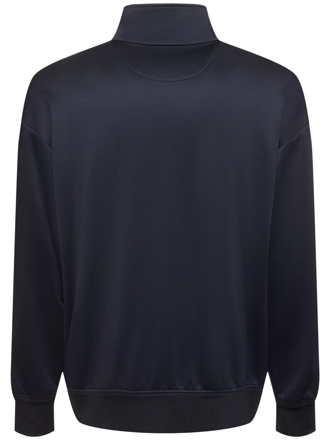 Shop Valentino Double Cotton Blend Jersey Tracksuit In Navy