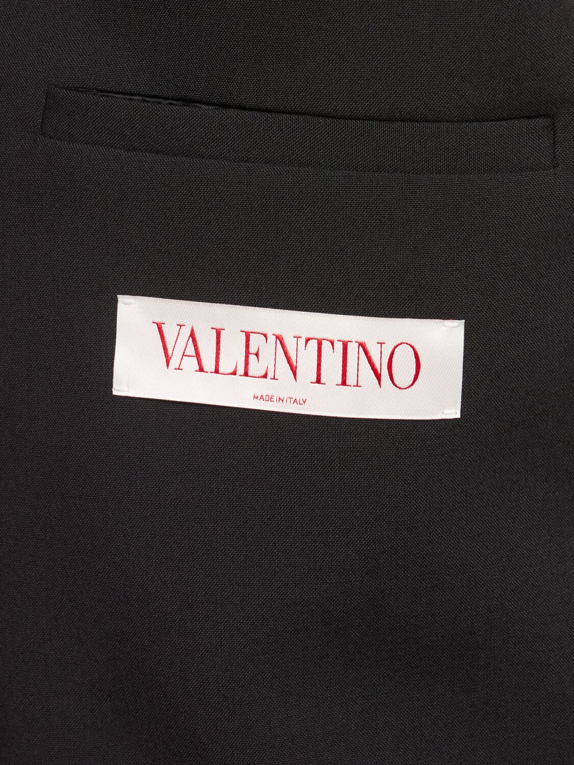 Shop Valentino Vlogo Signature Cotton Stitch Blazer In Black