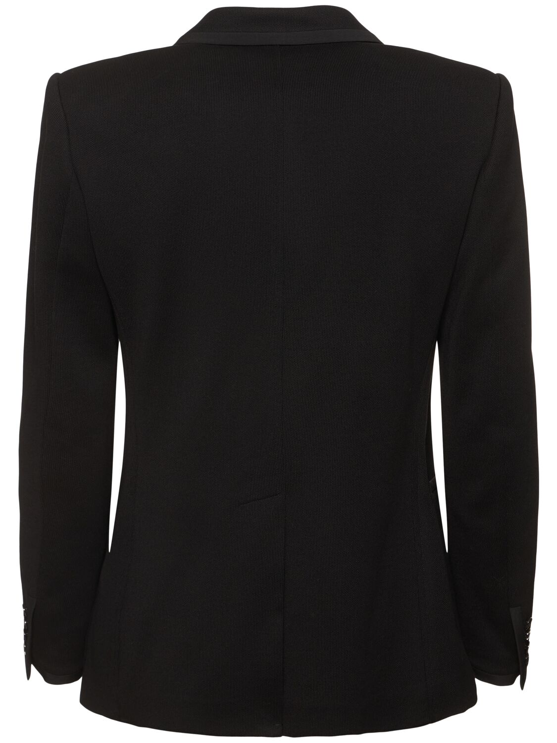 Shop Valentino Vlogo Signature Cotton Stitch Blazer In Black