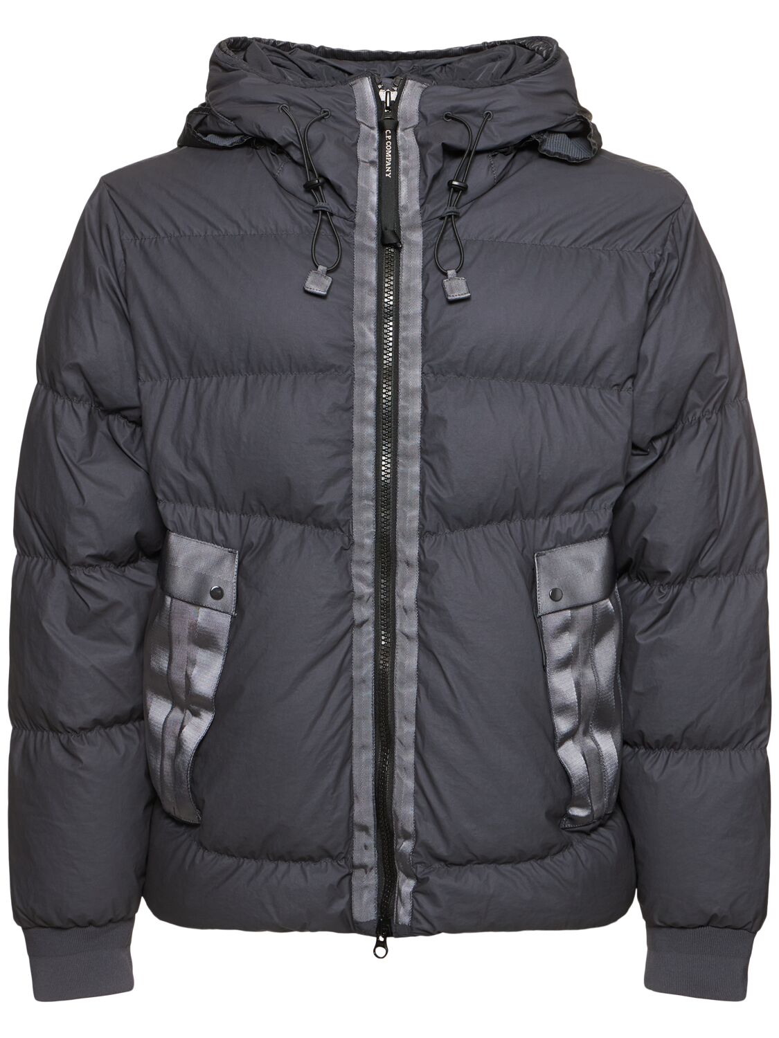 Shop C.p. Company Medium Down Jacket In Bi-tm In Black Sand