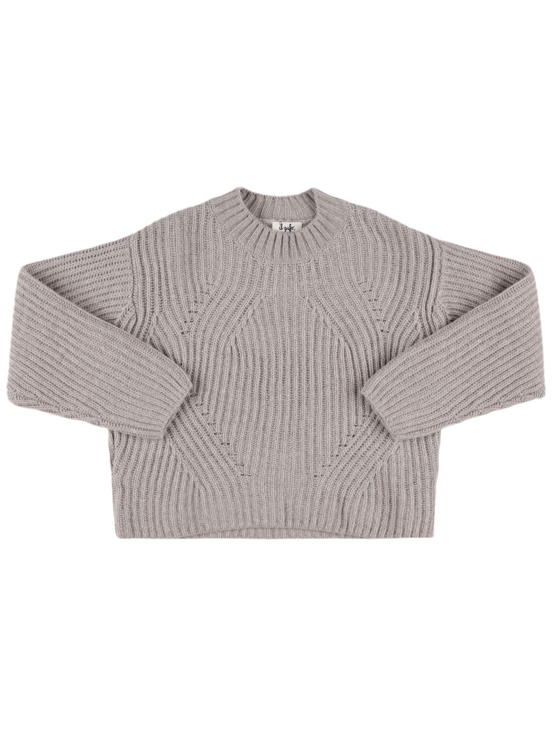 Il Gufo Wool Knit Sweater In Grey