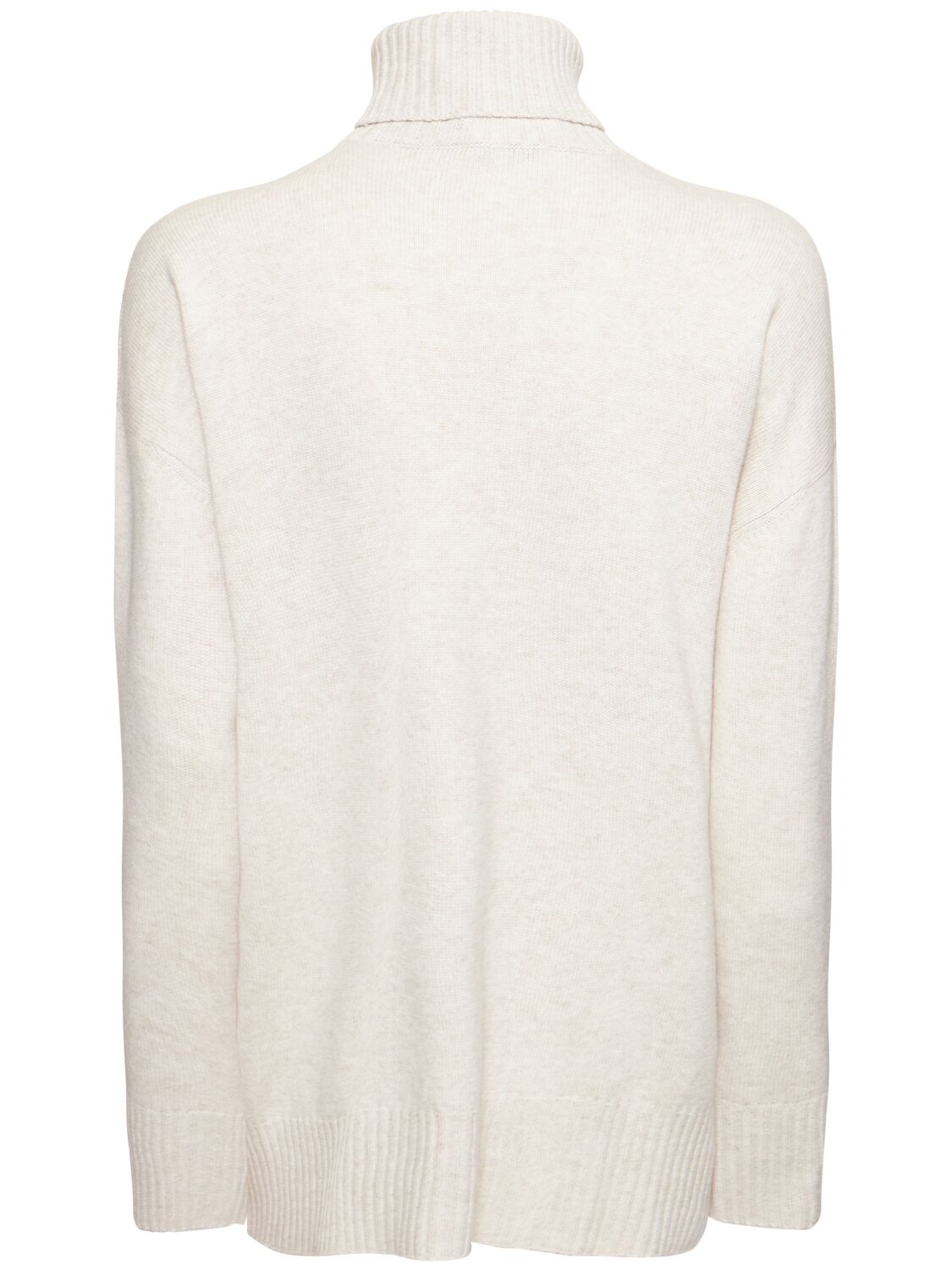 Shop Brunello Cucinelli Wool Blend Turtleneck Sweater In Light Grey