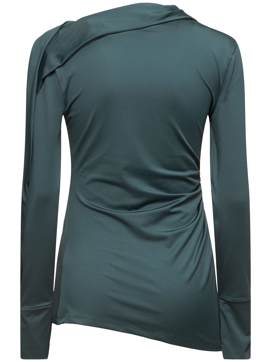 VICTORIA BECKHAM FLUID DRAPED JERSEY TOP 