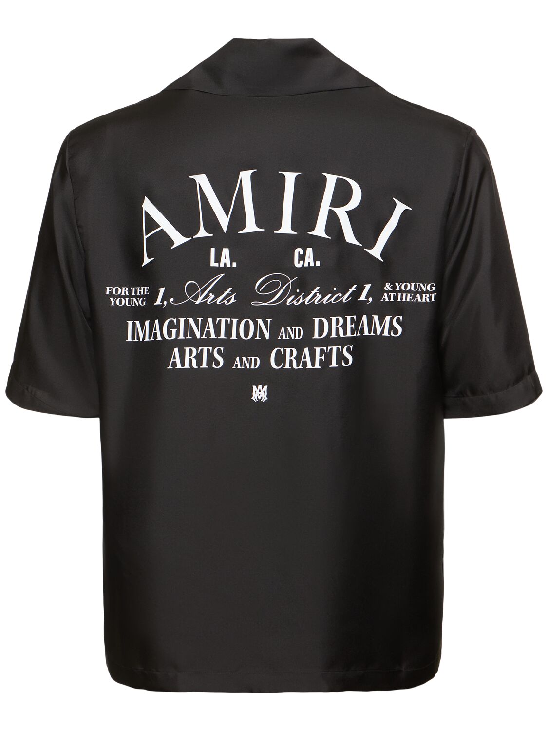 Shop Amiri Arts District Silk Shirt In Black