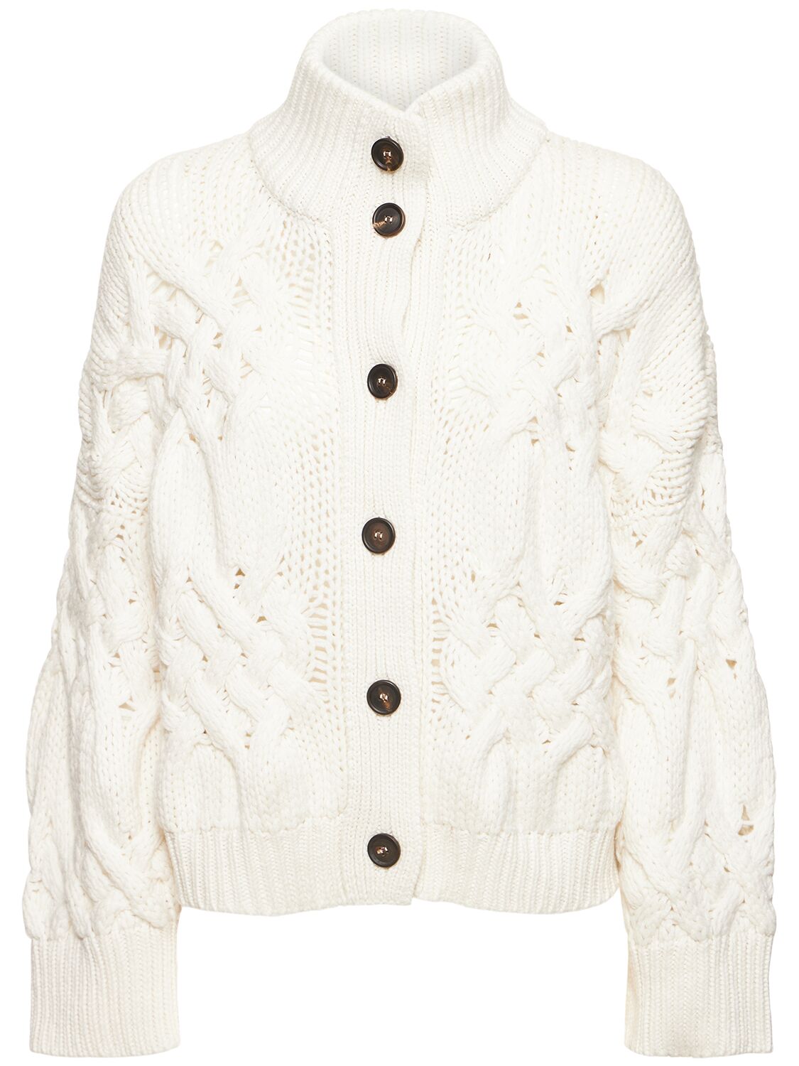 Brunello Cucinelli Cashmere Cardigan In White