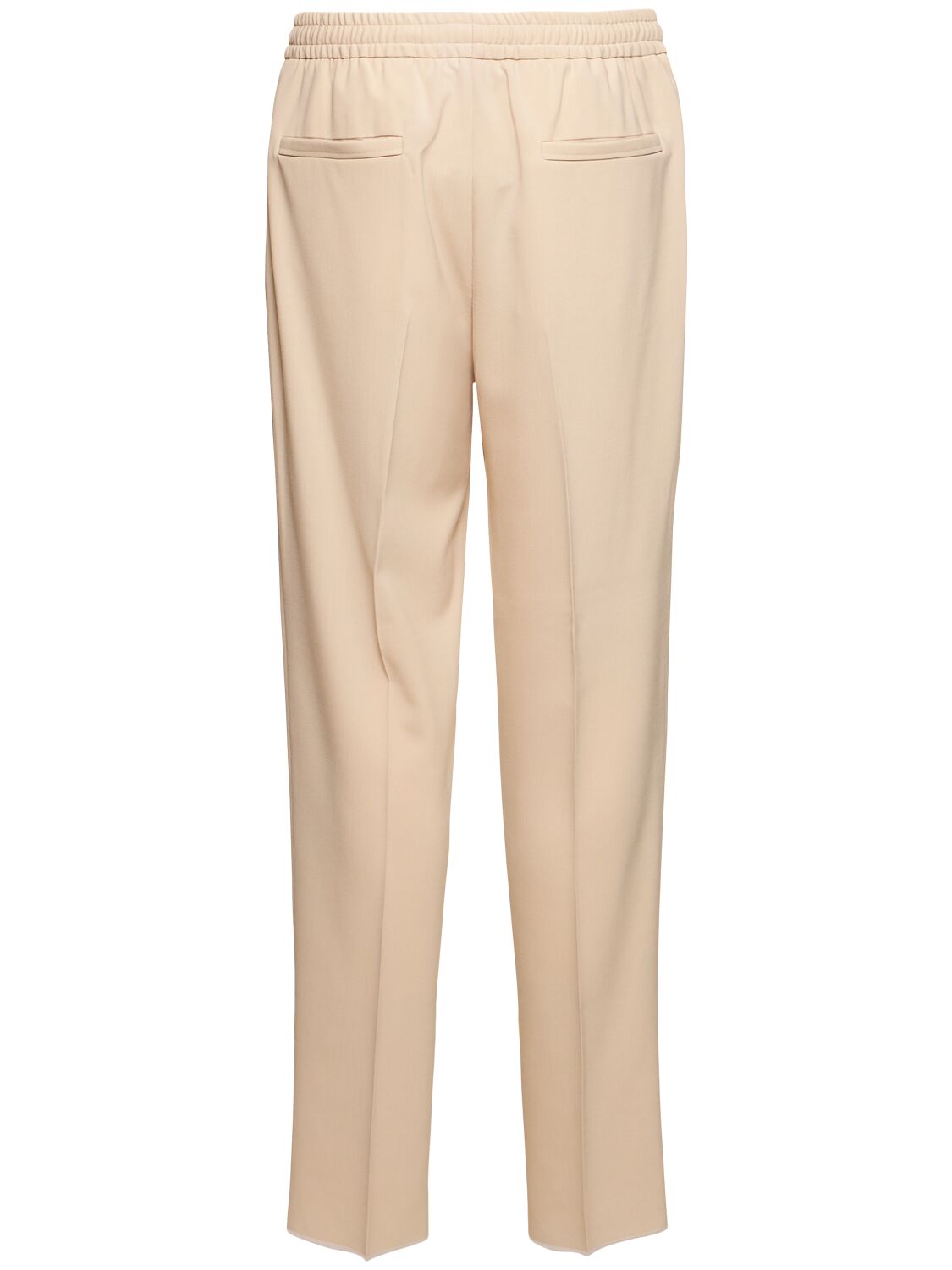 Shop Zegna Regular Fit Wool Blend Jogger Pants In Beige