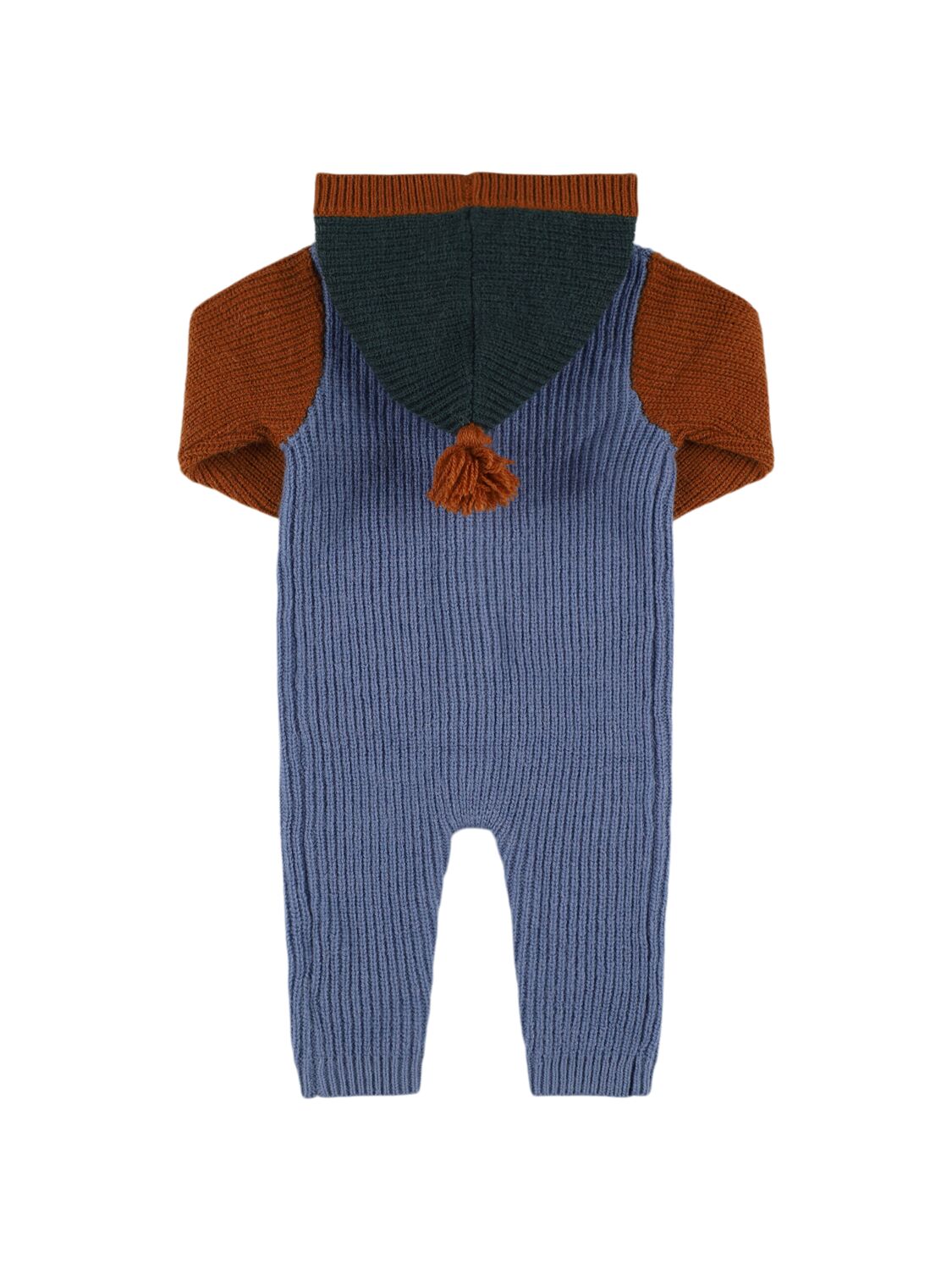 Shop Louise Misha Wool Blend Hooded Romper In Multicolor