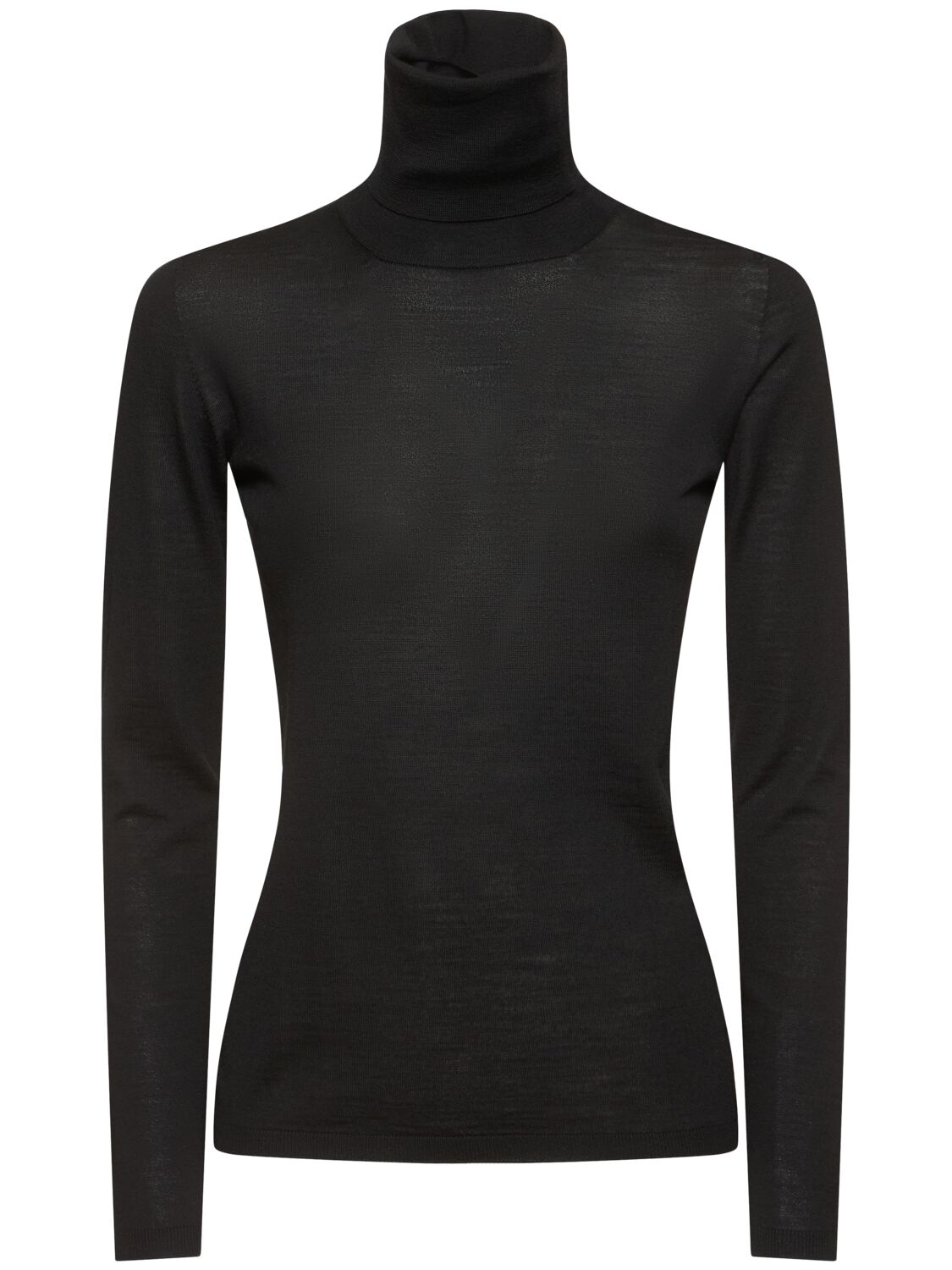 Max Mara Saluto Wool Knit Sweater In Black