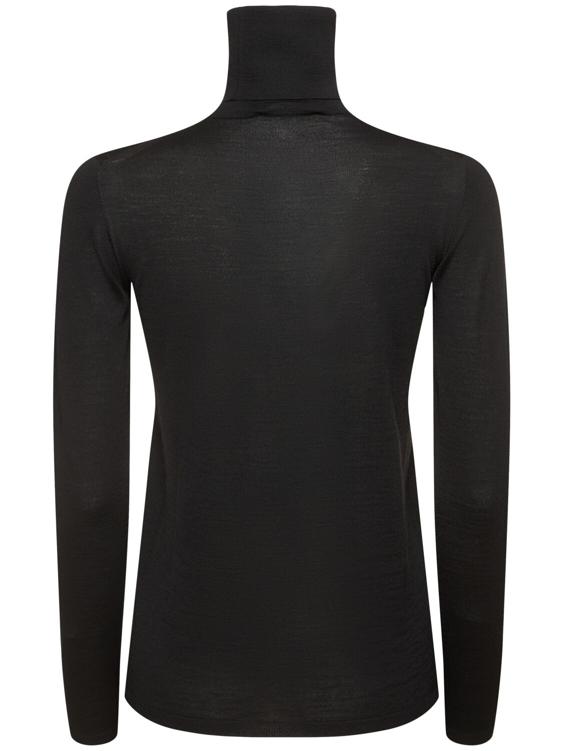 Shop Max Mara Saluto Wool Knit Sweater In Black