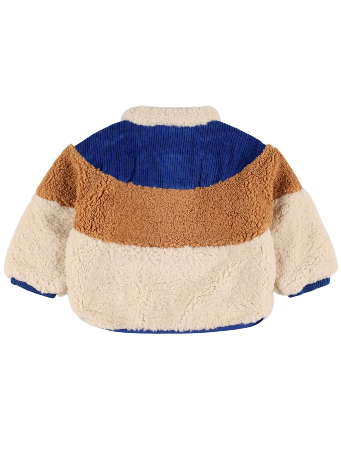 LOUISE MISHA COLOR BLOCK TEDDY JACKET 