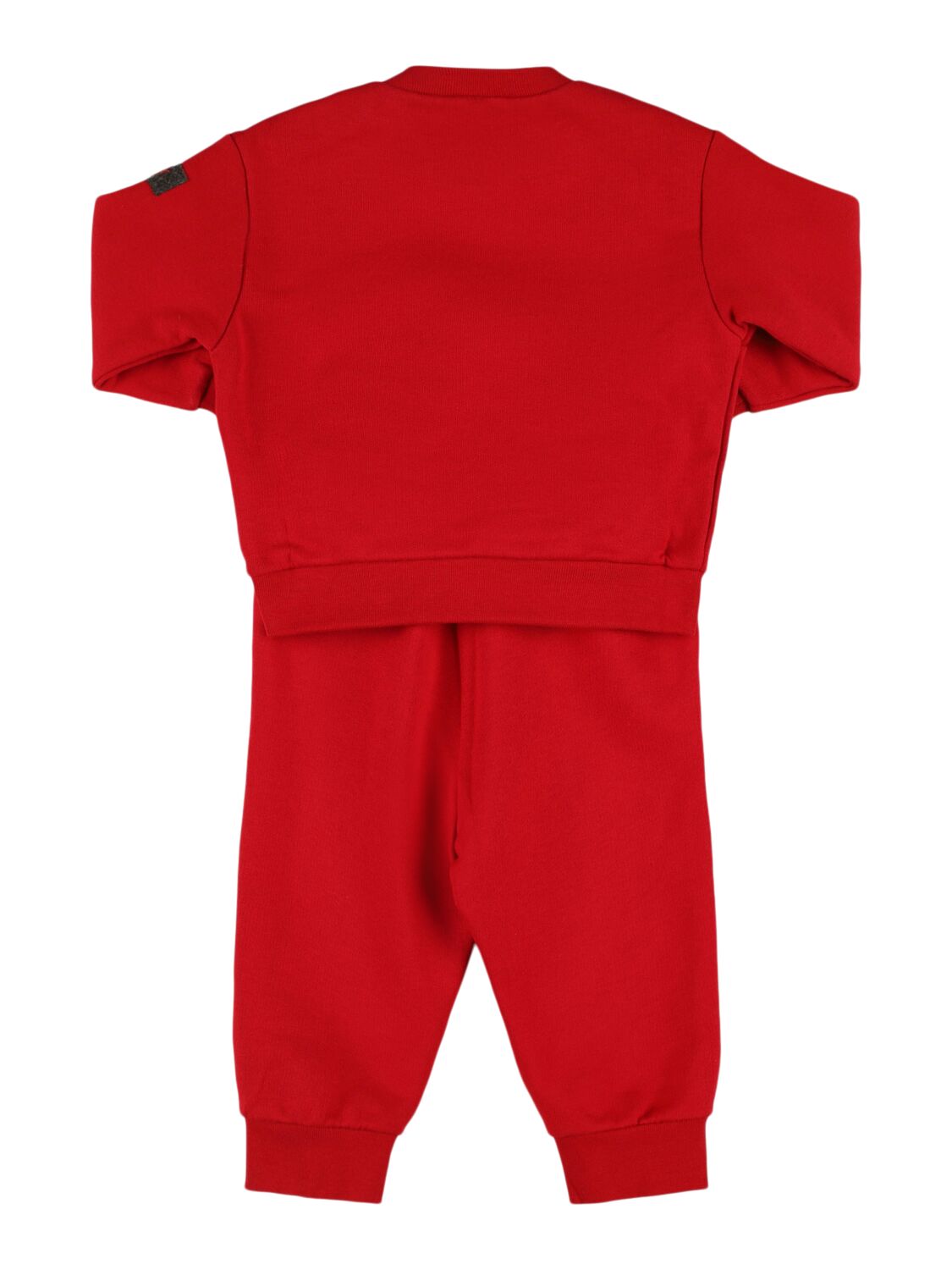 Shop Il Gufo Cotton Sweatshirt & Sweatpants In Red