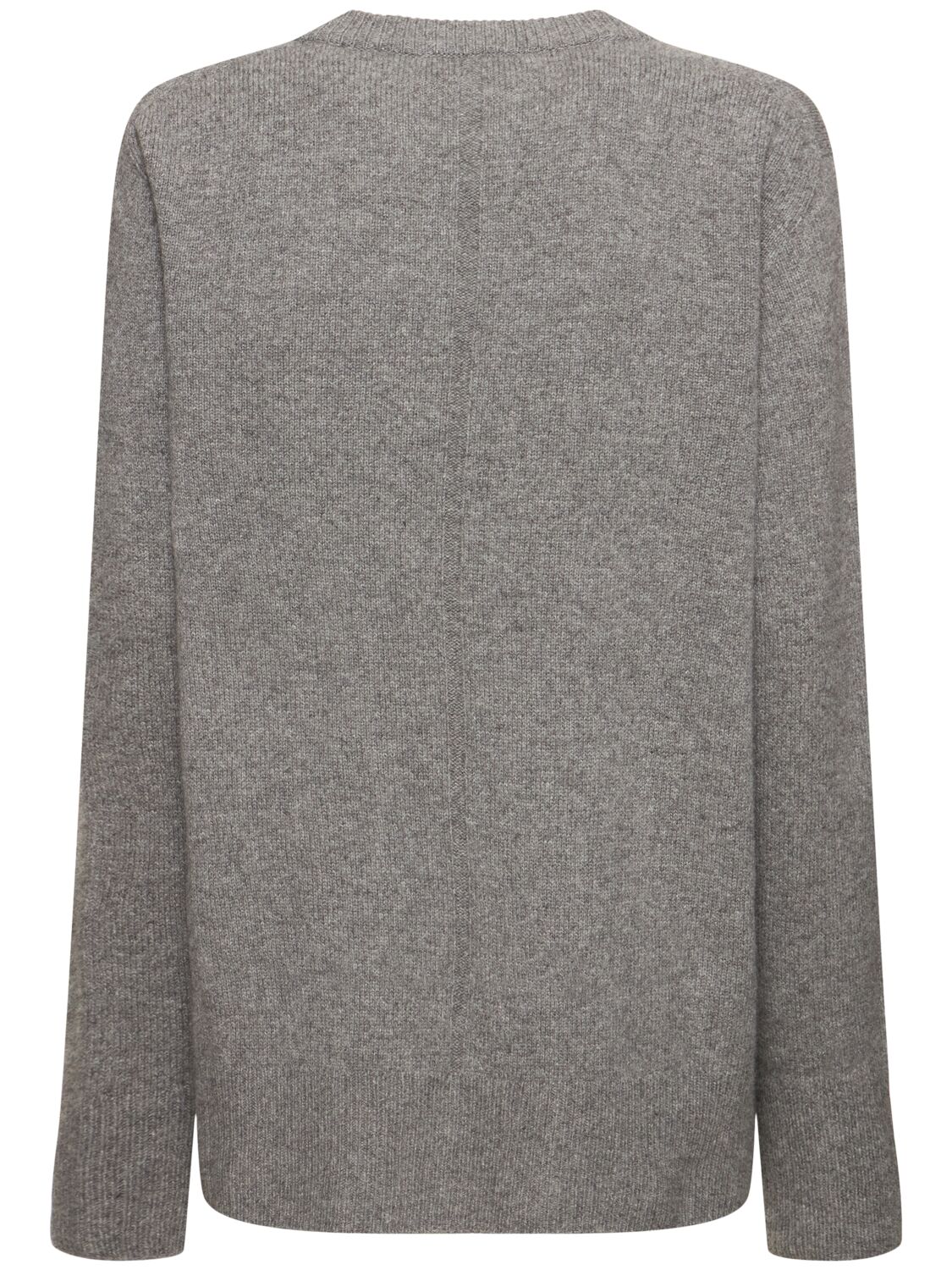 Shop The Row Sibem Wool & Cashmere Crewneck Sweater In Heather Grey