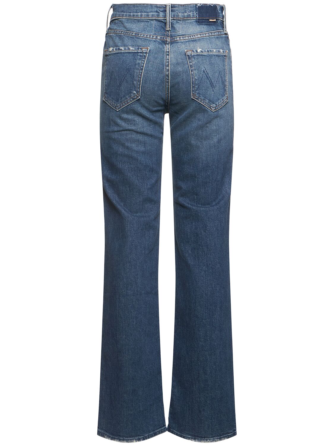 Shop Mother The Kick It Denim Straight Jeans In Blue