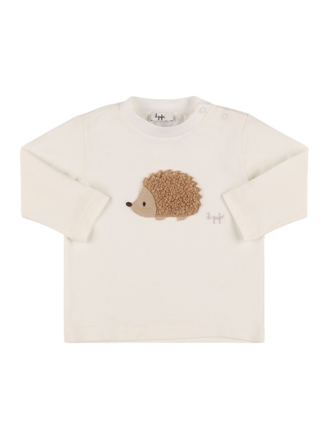 Il Gufo Printed Cotton Jersey T-shirt In White