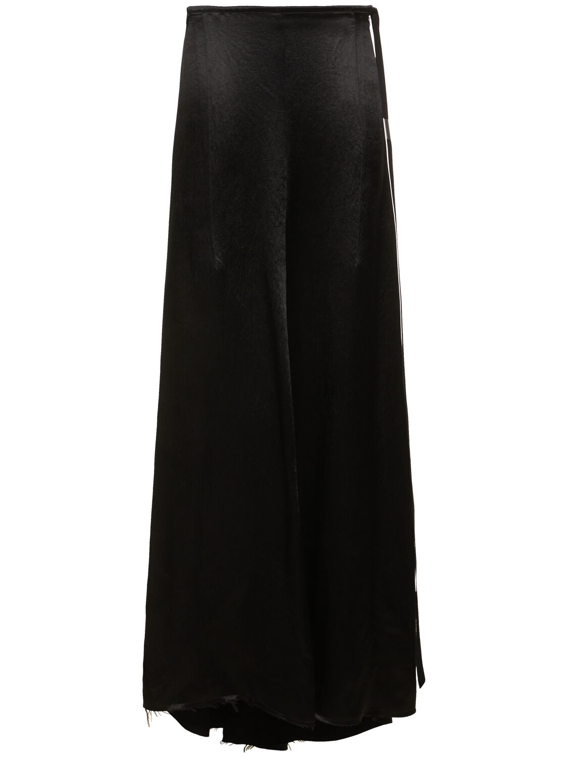 Ann Demeulemeester Sita Structured Satin X-long Skirt In Black