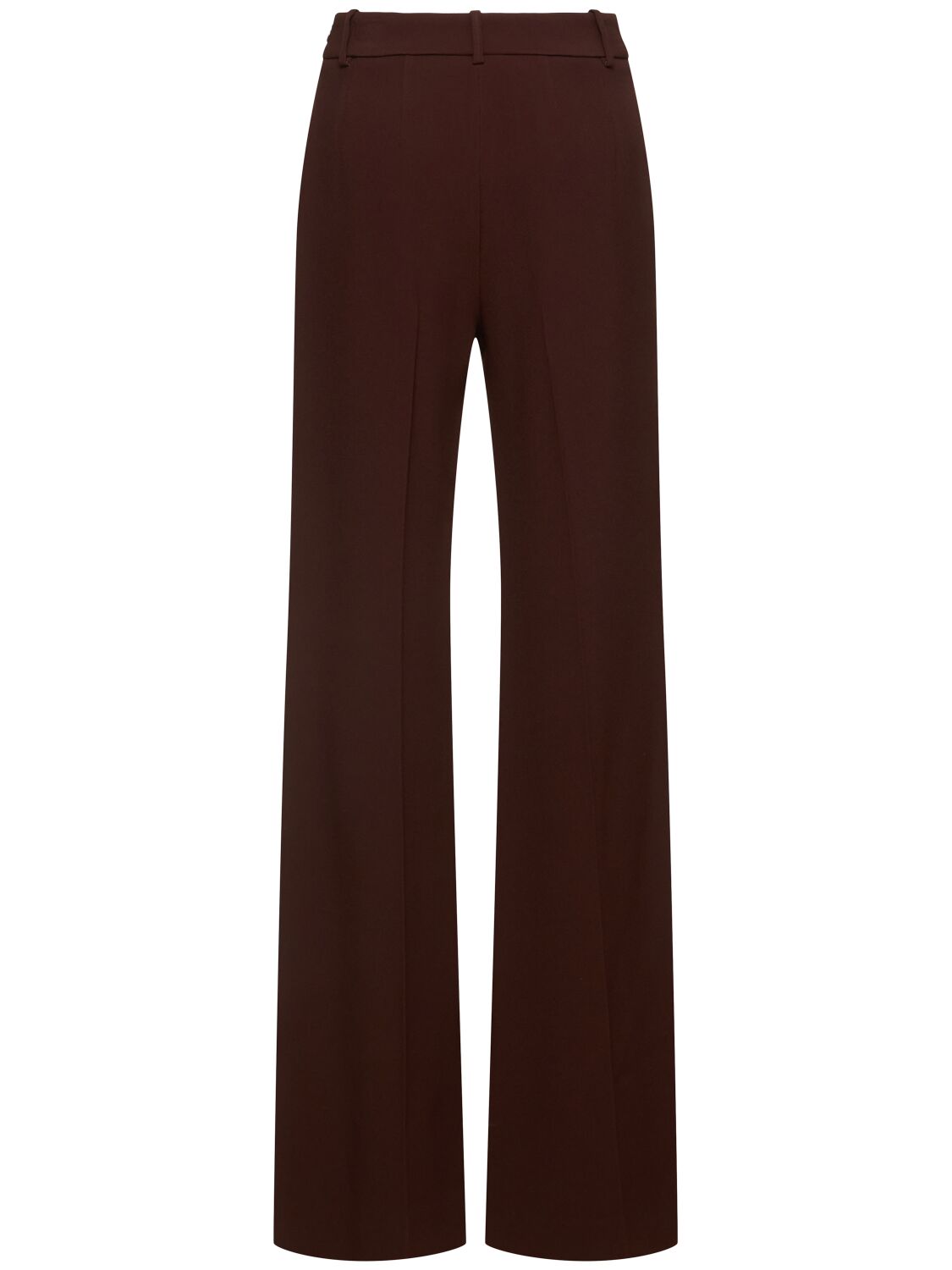 Shop Ermanno Scervino Straight Viscose Blend Pants In Brown