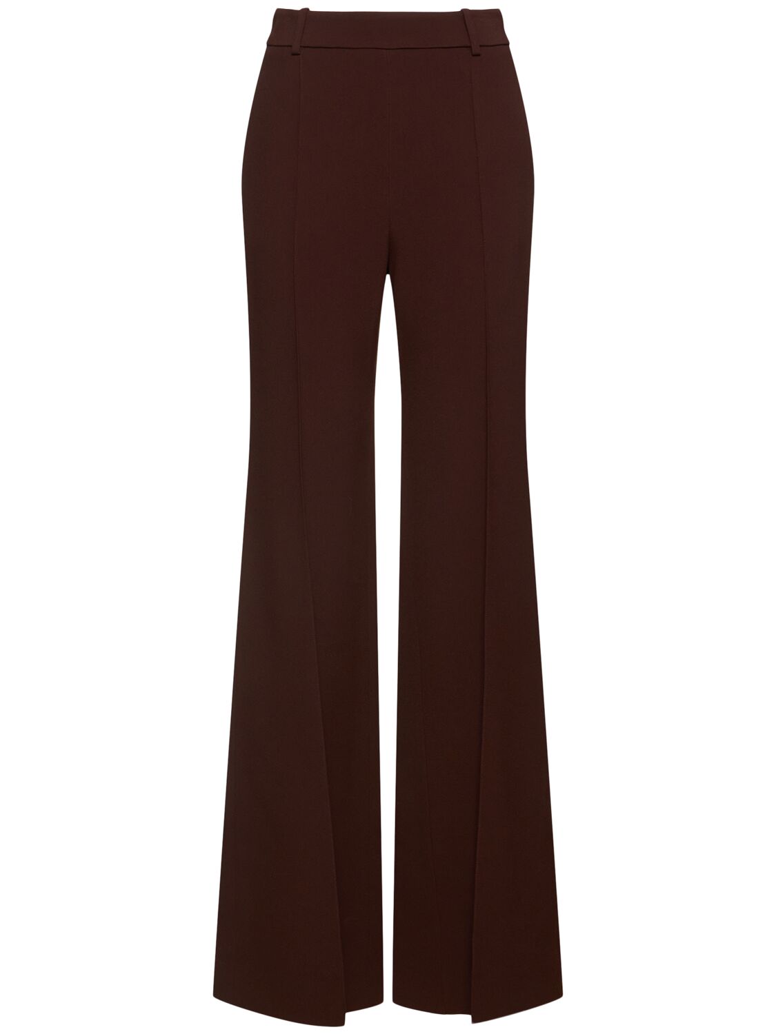 Shop Ermanno Scervino Straight Viscose Blend Pants In Brown