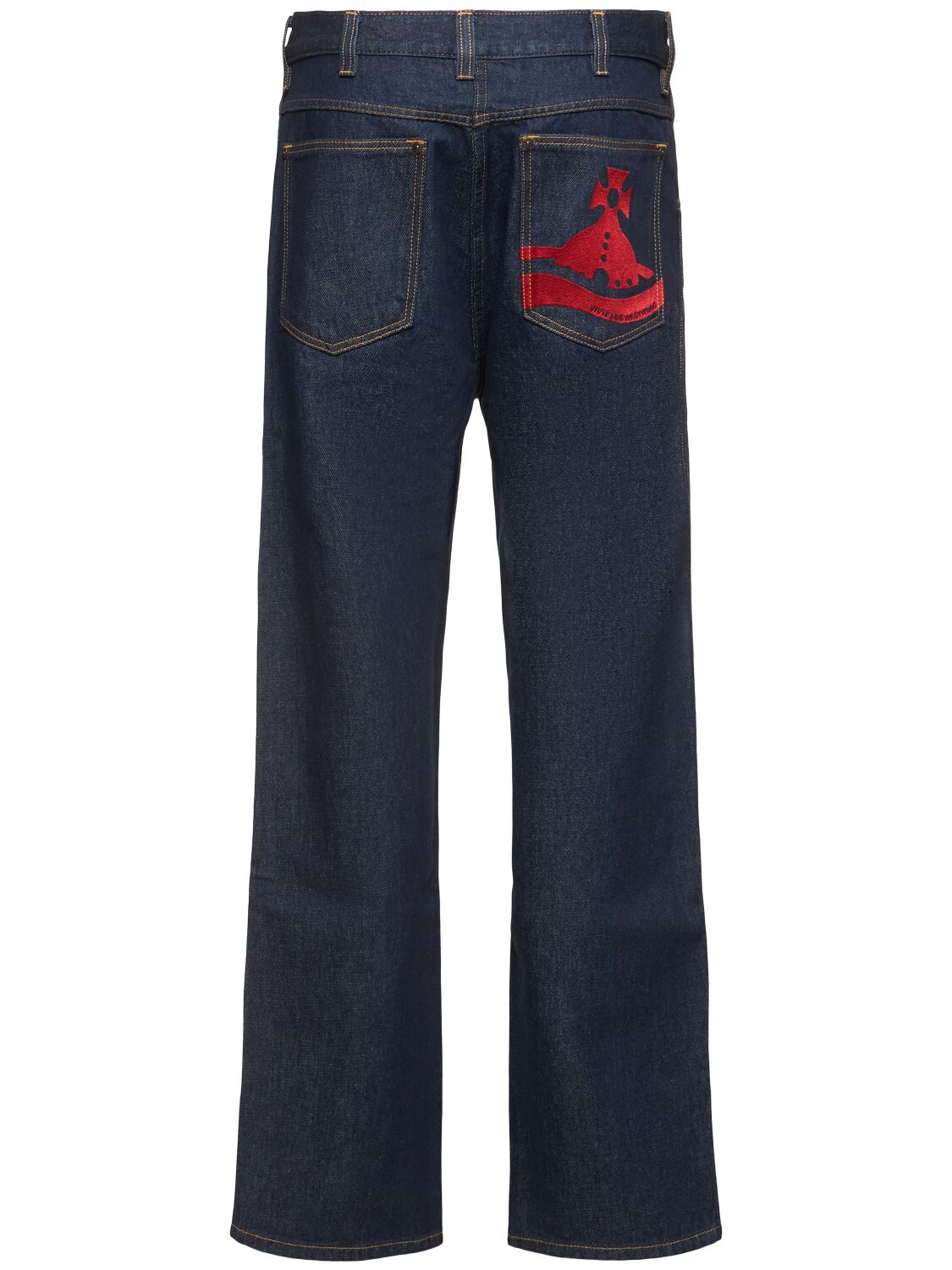 Shop Vivienne Westwood Ranch Mid Rise Straight Jeans In Blue