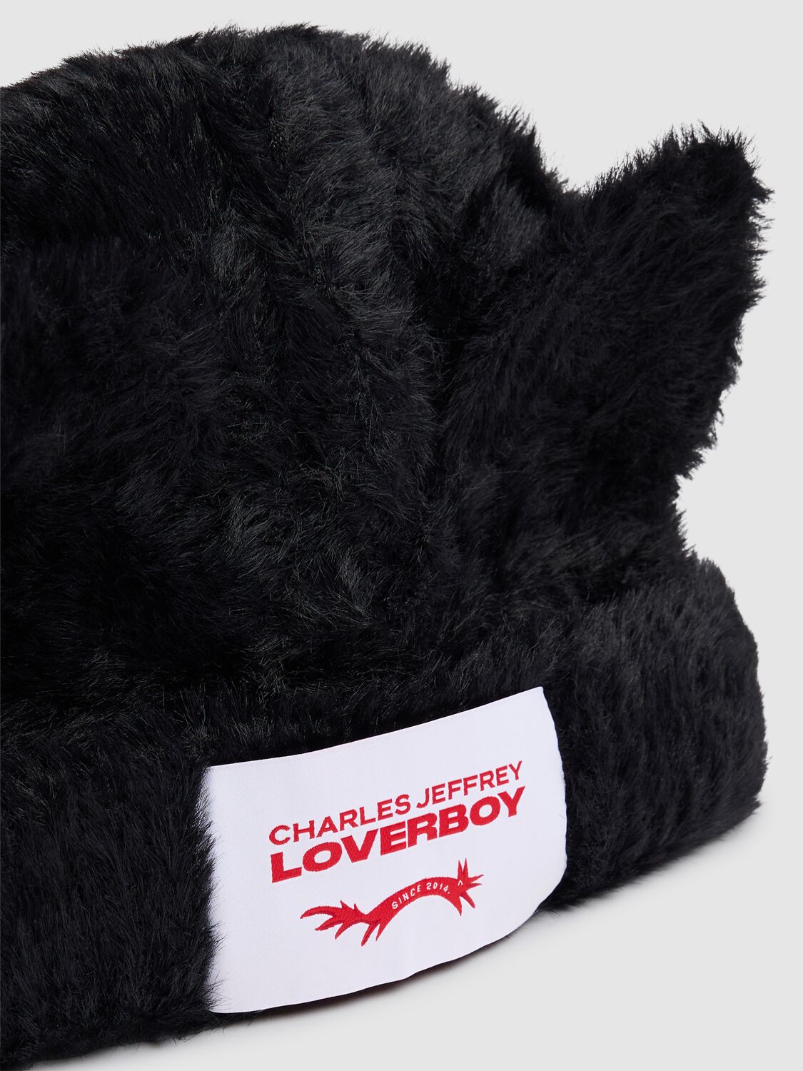 CHARLES JEFFREY LOVERBOY 毛绒耳朵装饰便帽 