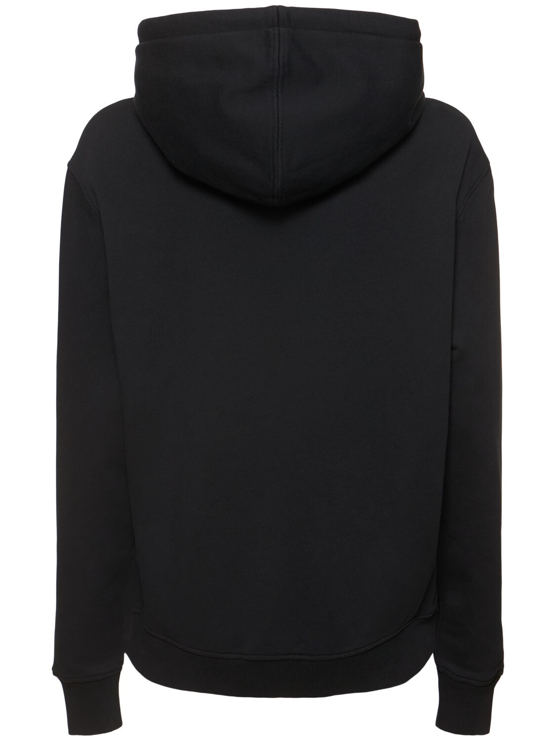 Shop Ami Alexandre Mattiussi Ami De Coeur Cotton Logo Hoodie In Black