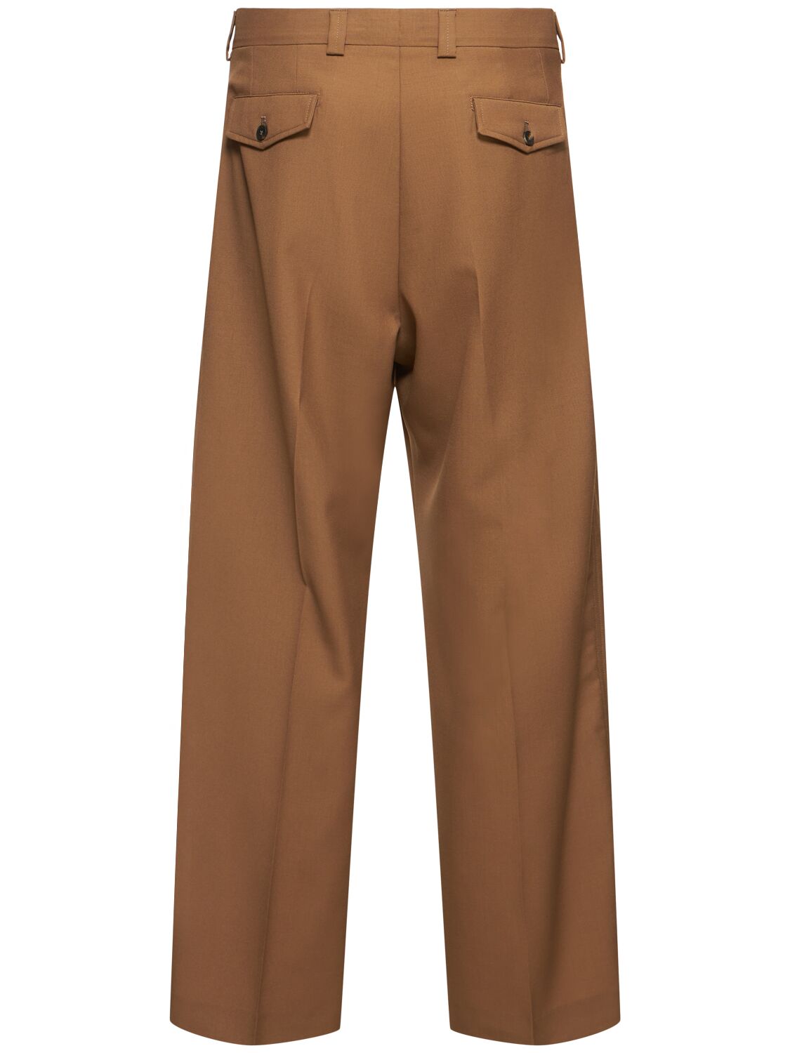 Shop Laneus Flannel Pants In Camel