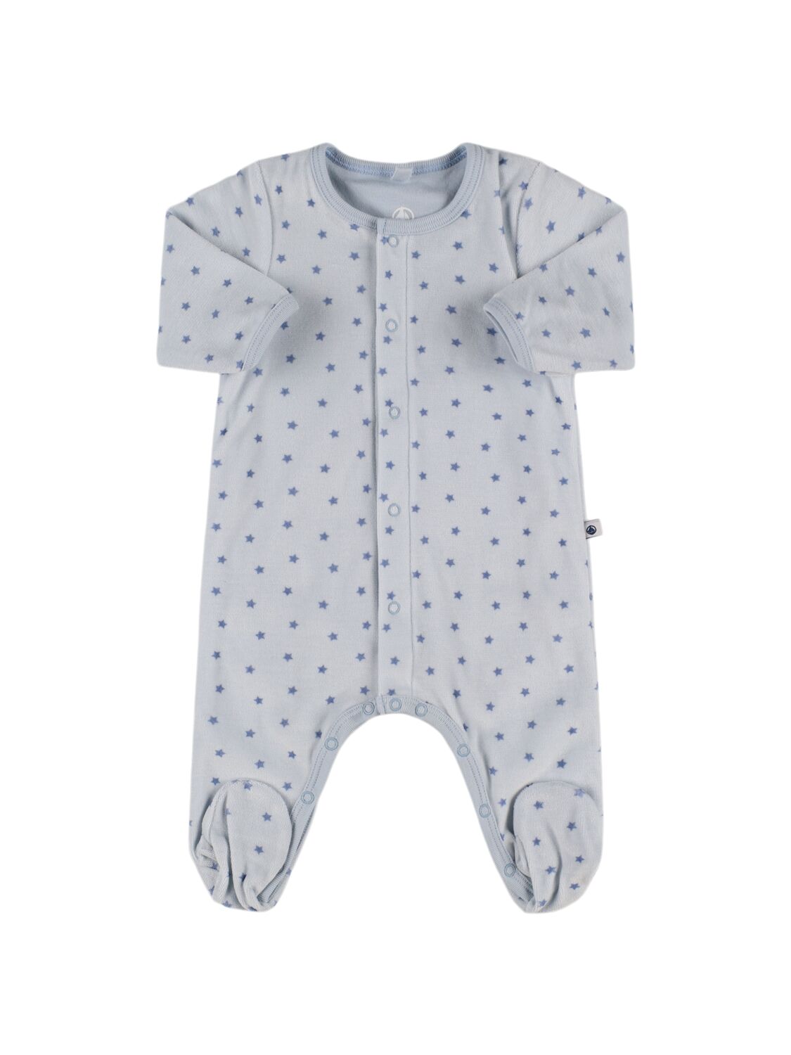 Petit Bateau Star Print Organic Cotton Romper In Multicolor