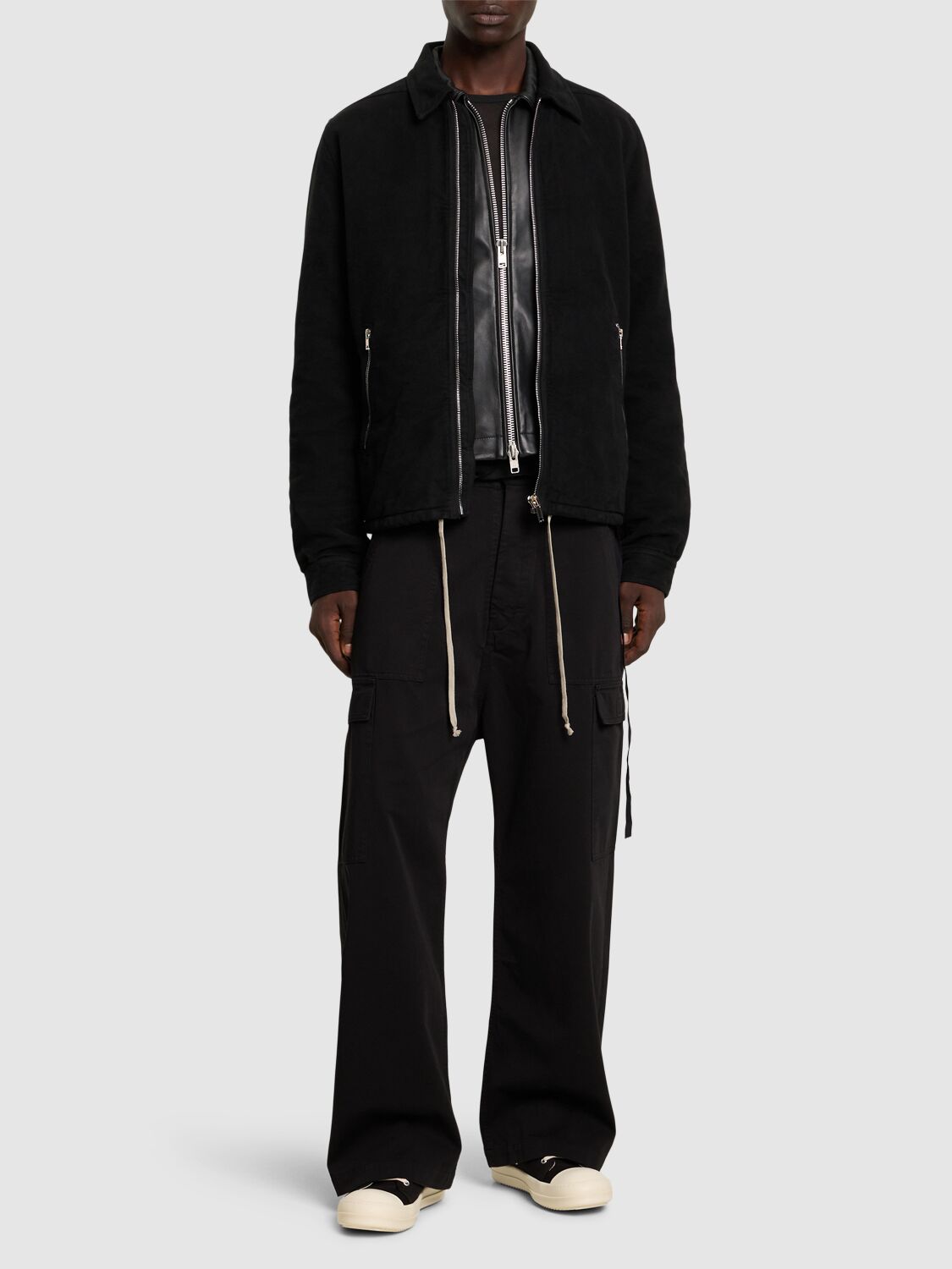 Shop Rick Owens Drkshdw Jkt Zip-front Jacket In Black