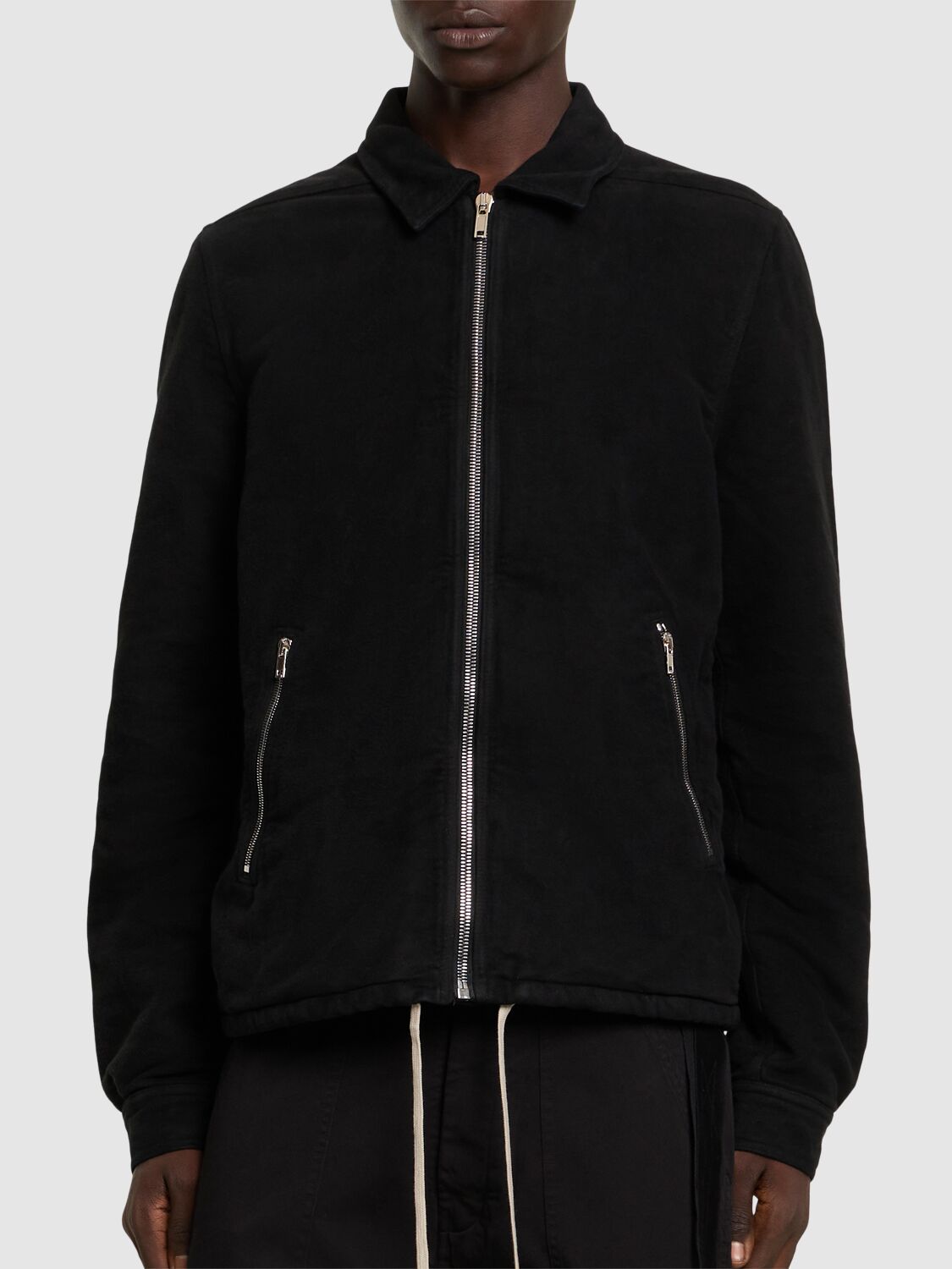 Shop Rick Owens Drkshdw Jkt Zip-front Jacket In Black