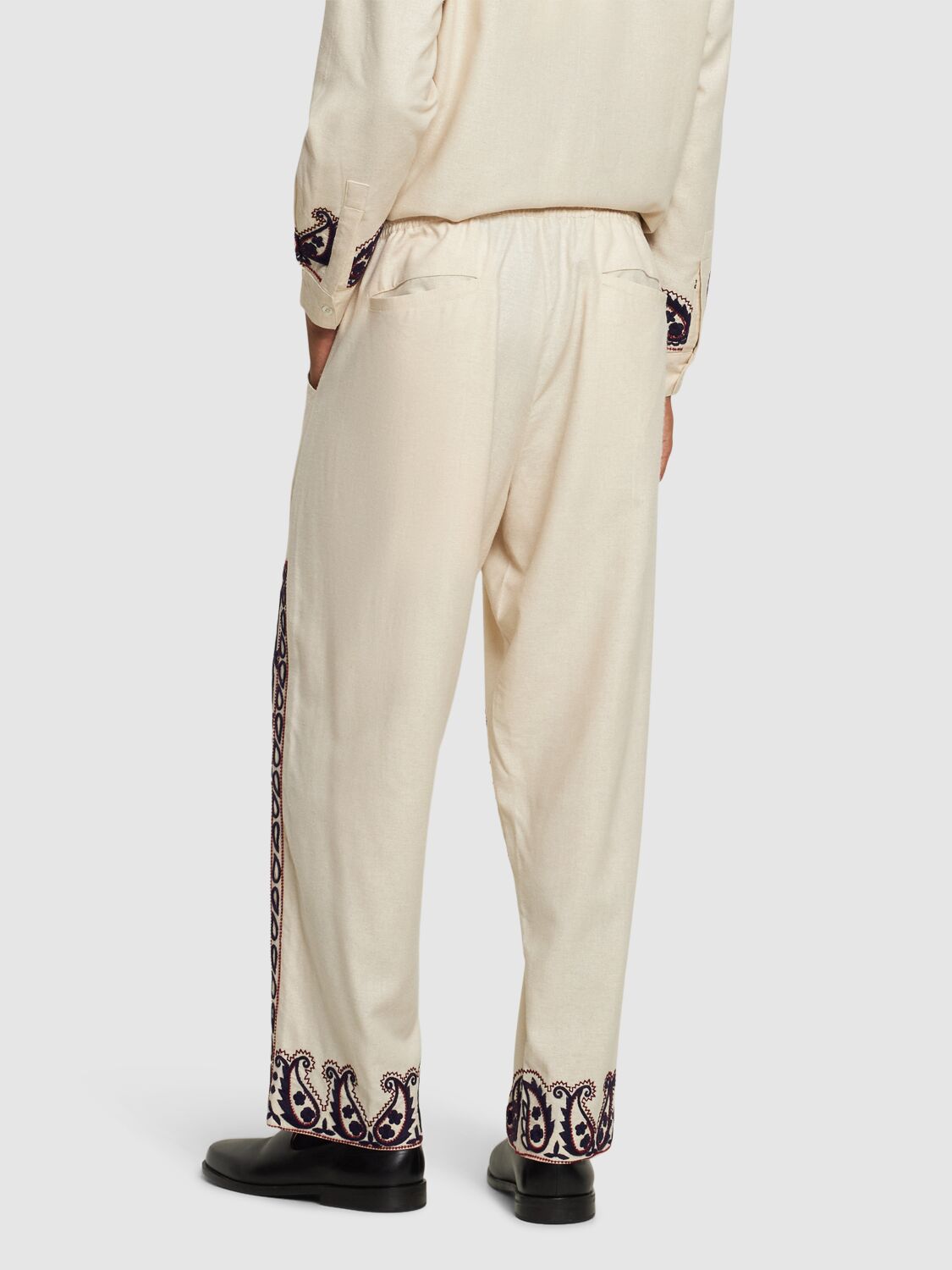 Shop Baziszt Memento Pants In White