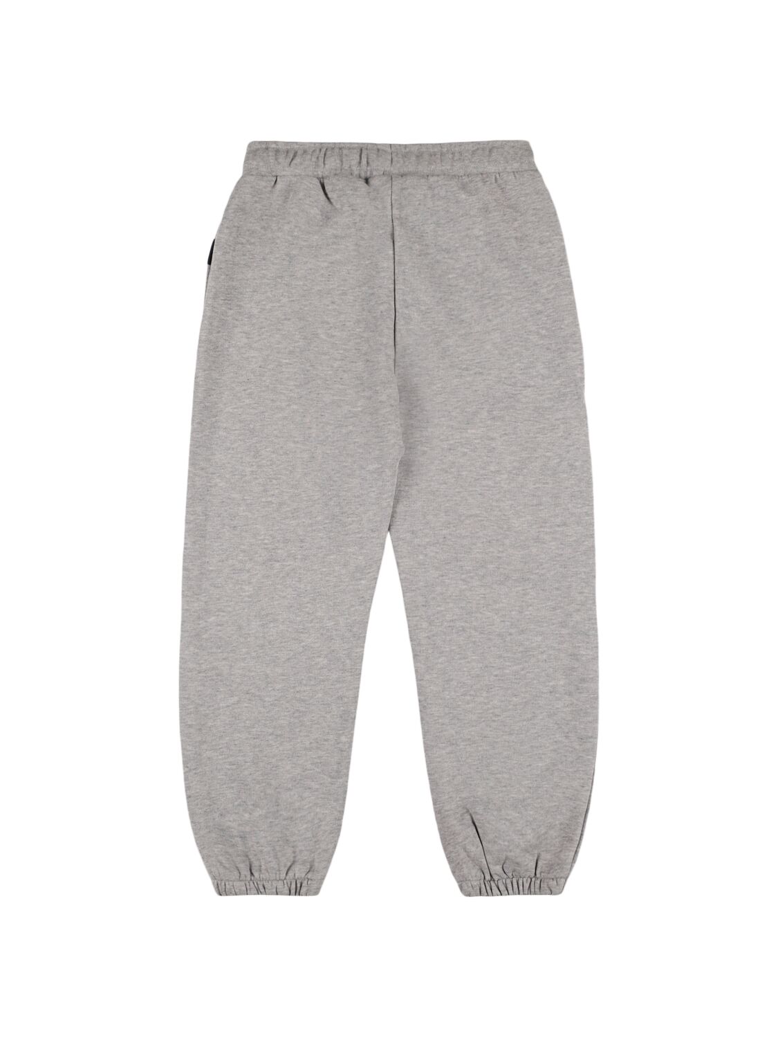 Shop Aspesi Cotton Sweatpants W/ Nylon Insert In Grey/green