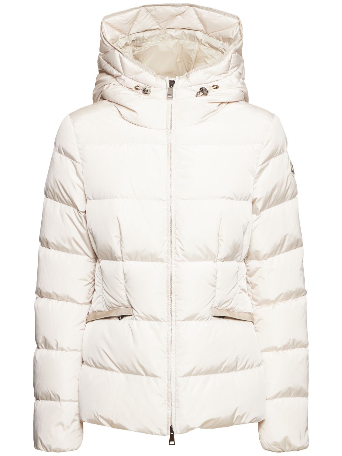 Shop Moncler Avoce Nylon Down Jacket In Tan