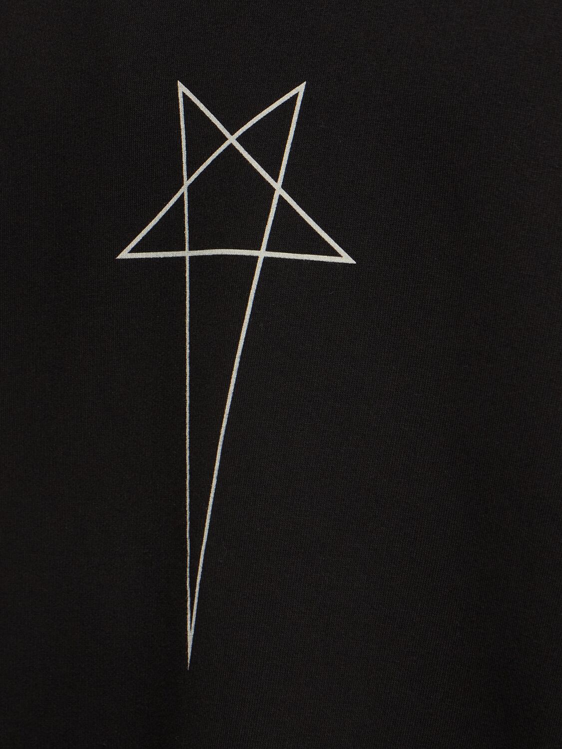 RICK OWENS DRKSHDW TOMMY T PENTAGRAM T-SHIRT