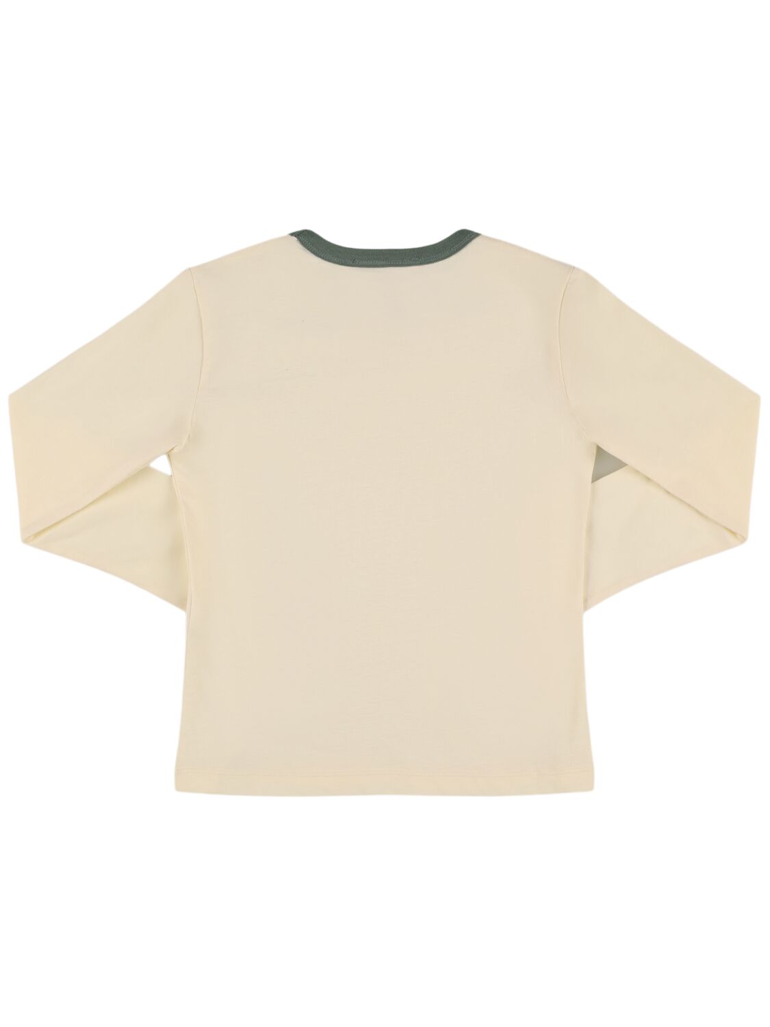 Shop Max & Co Cotton Jersey Long Sleeved T-shirt In White