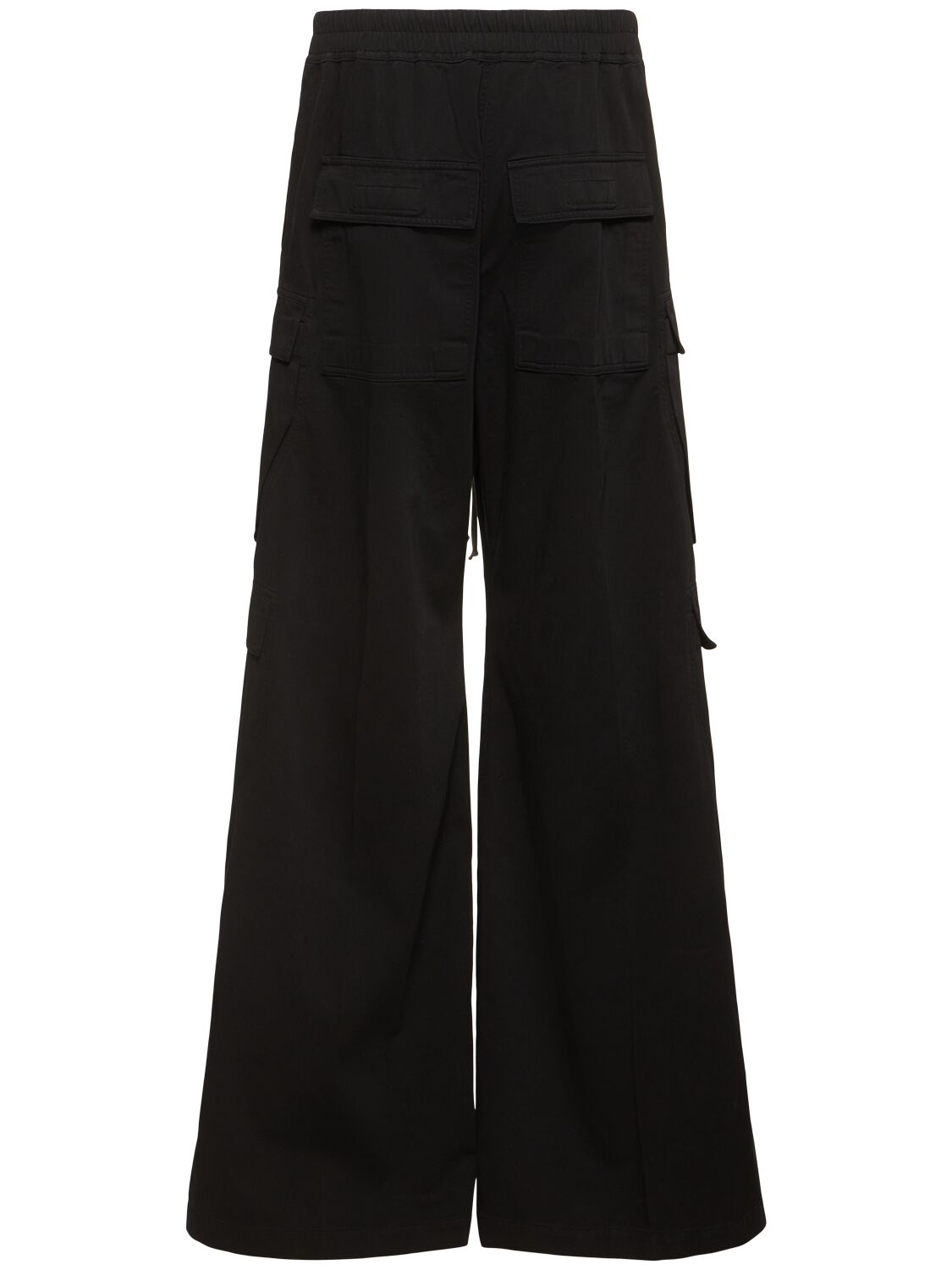 Shop Rick Owens Drkshdw Jumbo Belas Double Cotton Cargo Pants In Black