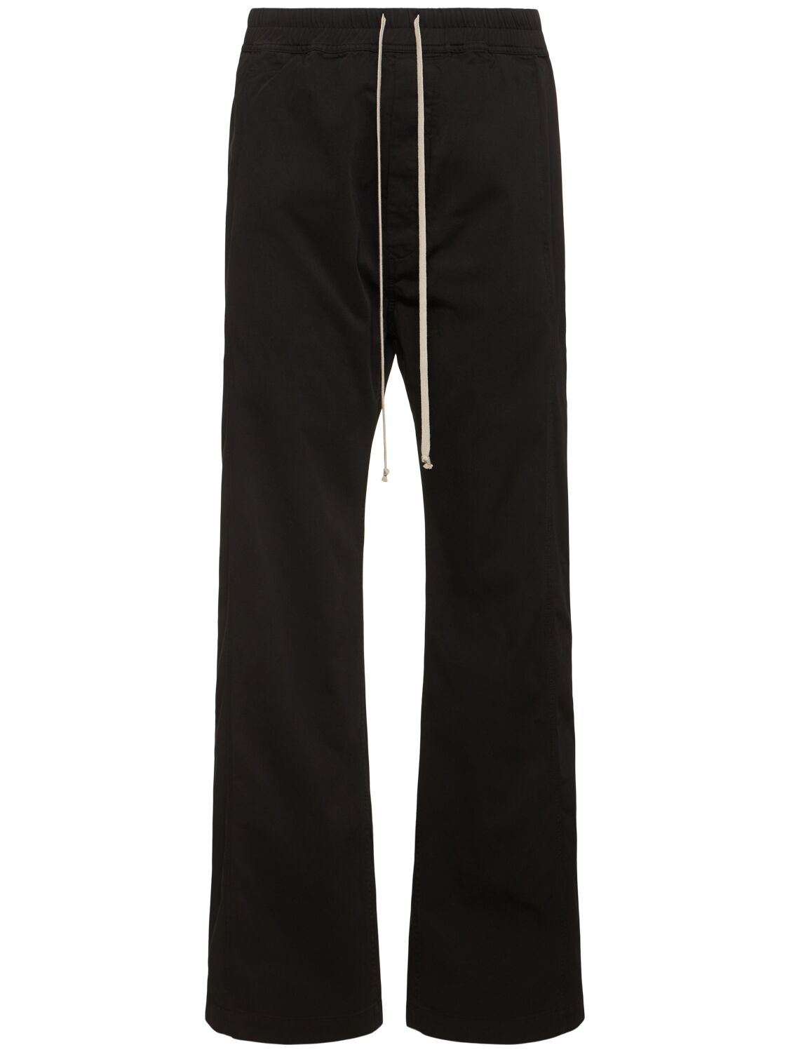 Rick Owens Drkshdw Pusher Cotton Twill Trousers In Black