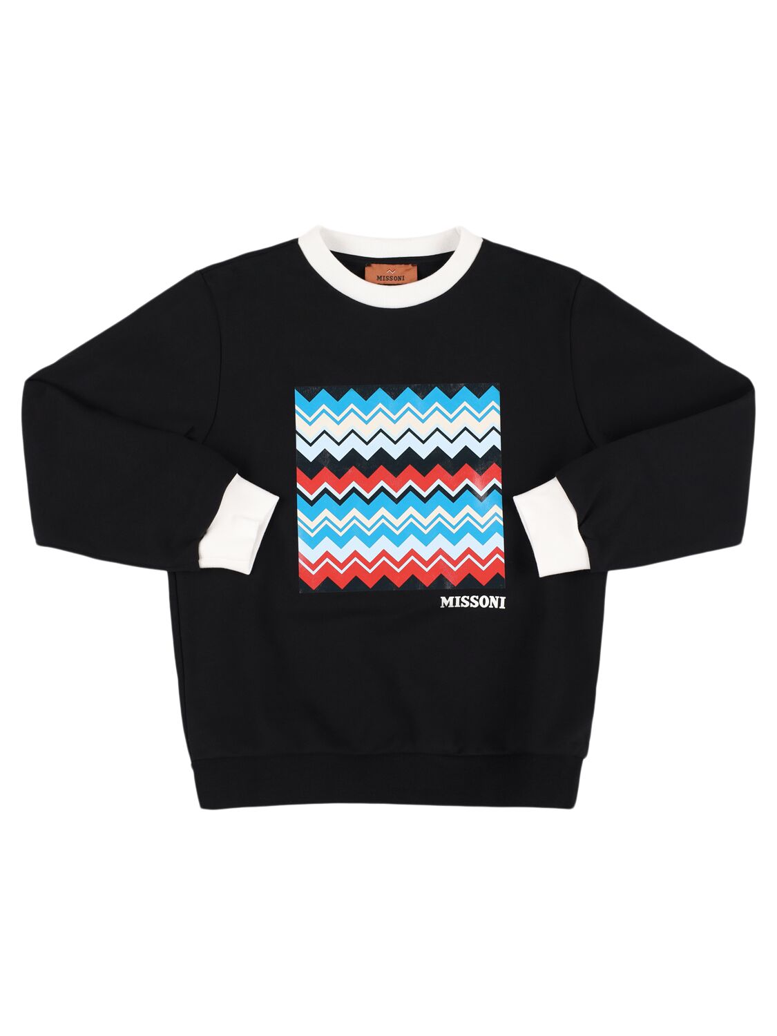 Missoni Printed Cotton Fleece Sweatshirt In Black