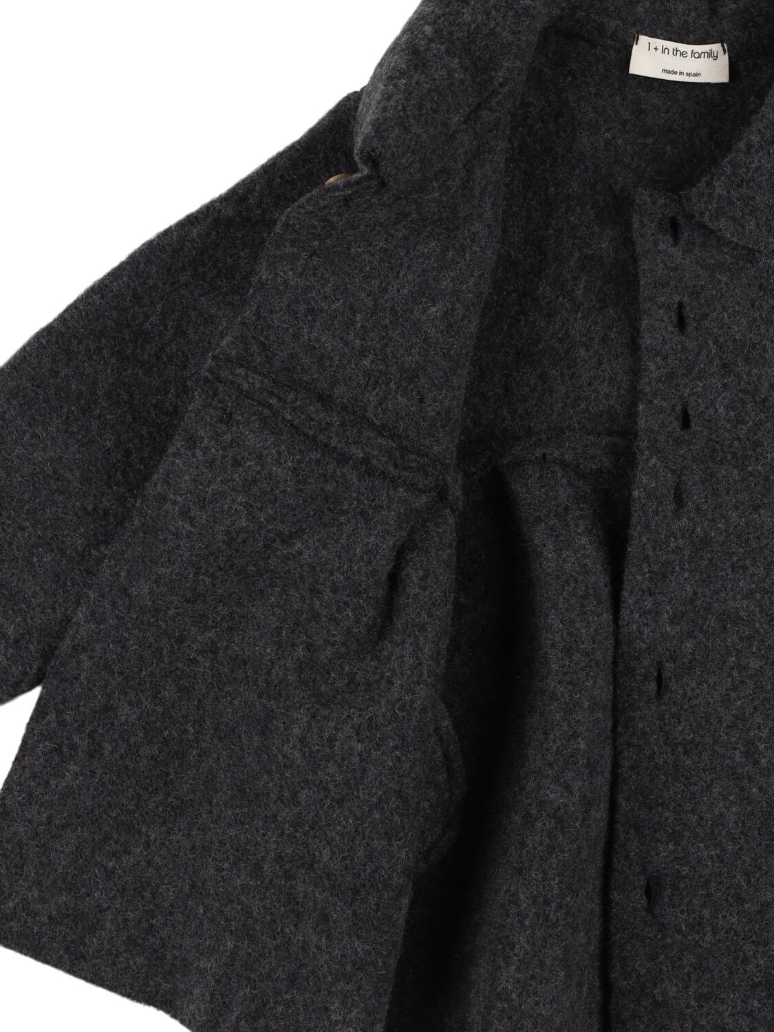 Shop 1+ In The Family Wool Blend Coat In Dark Grey