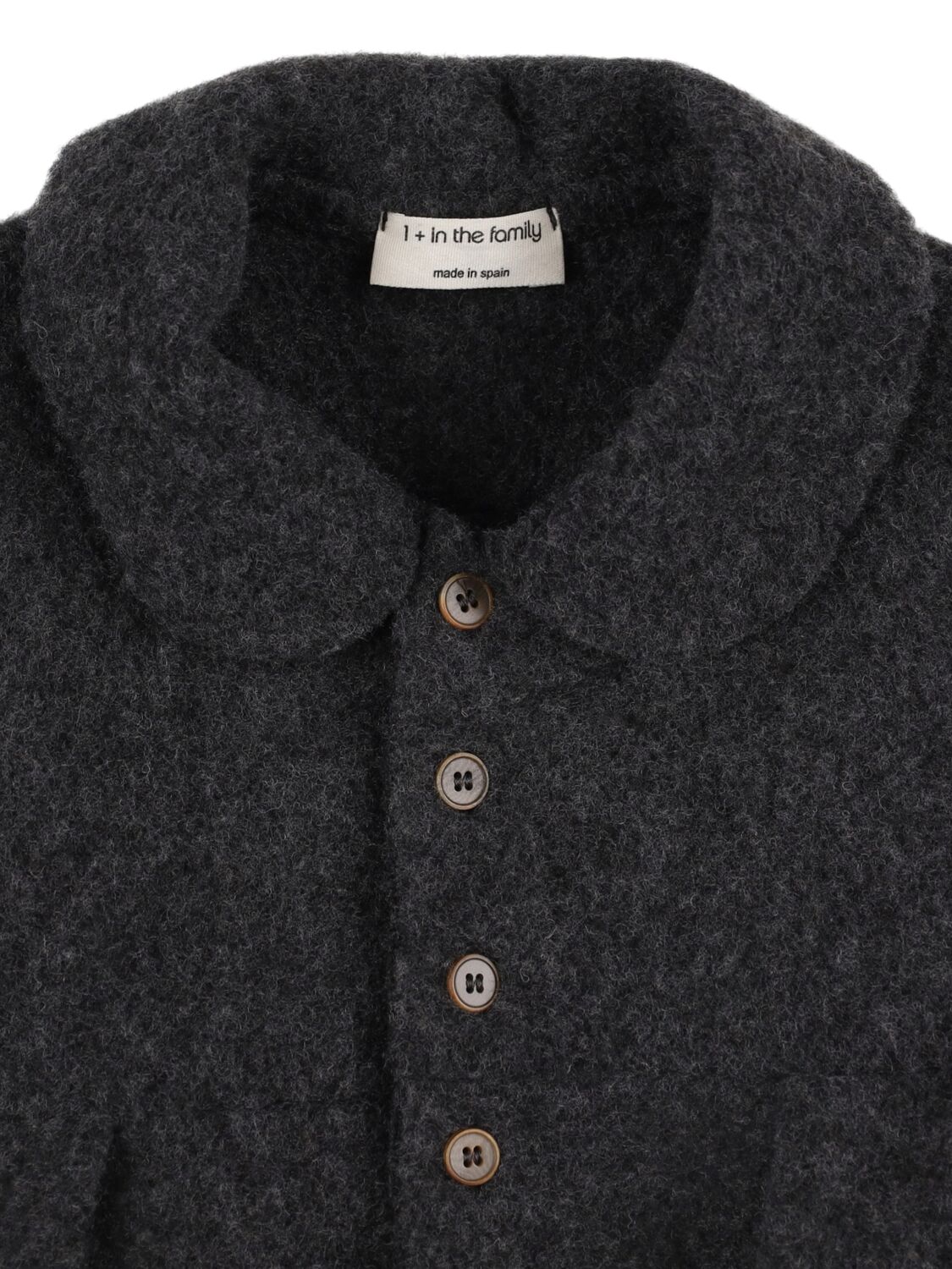 Shop 1+ In The Family Wool Blend Coat In Dark Grey