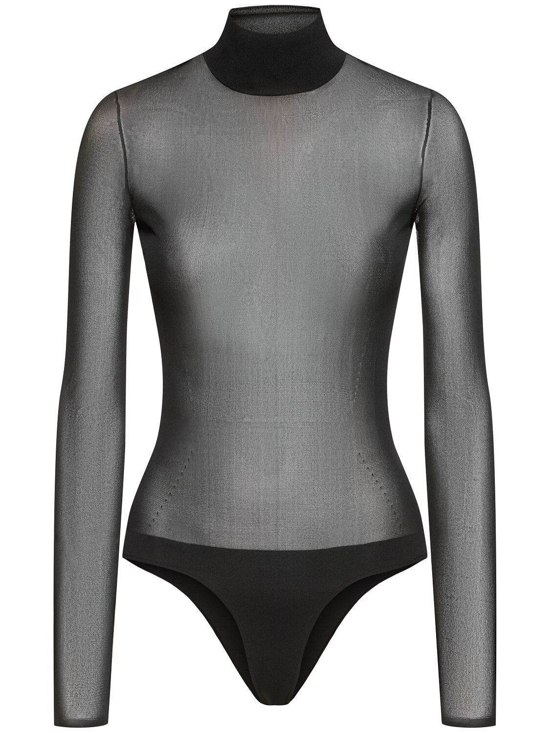 Khaite Tallin Stretch Viscose Bodysuit In Black